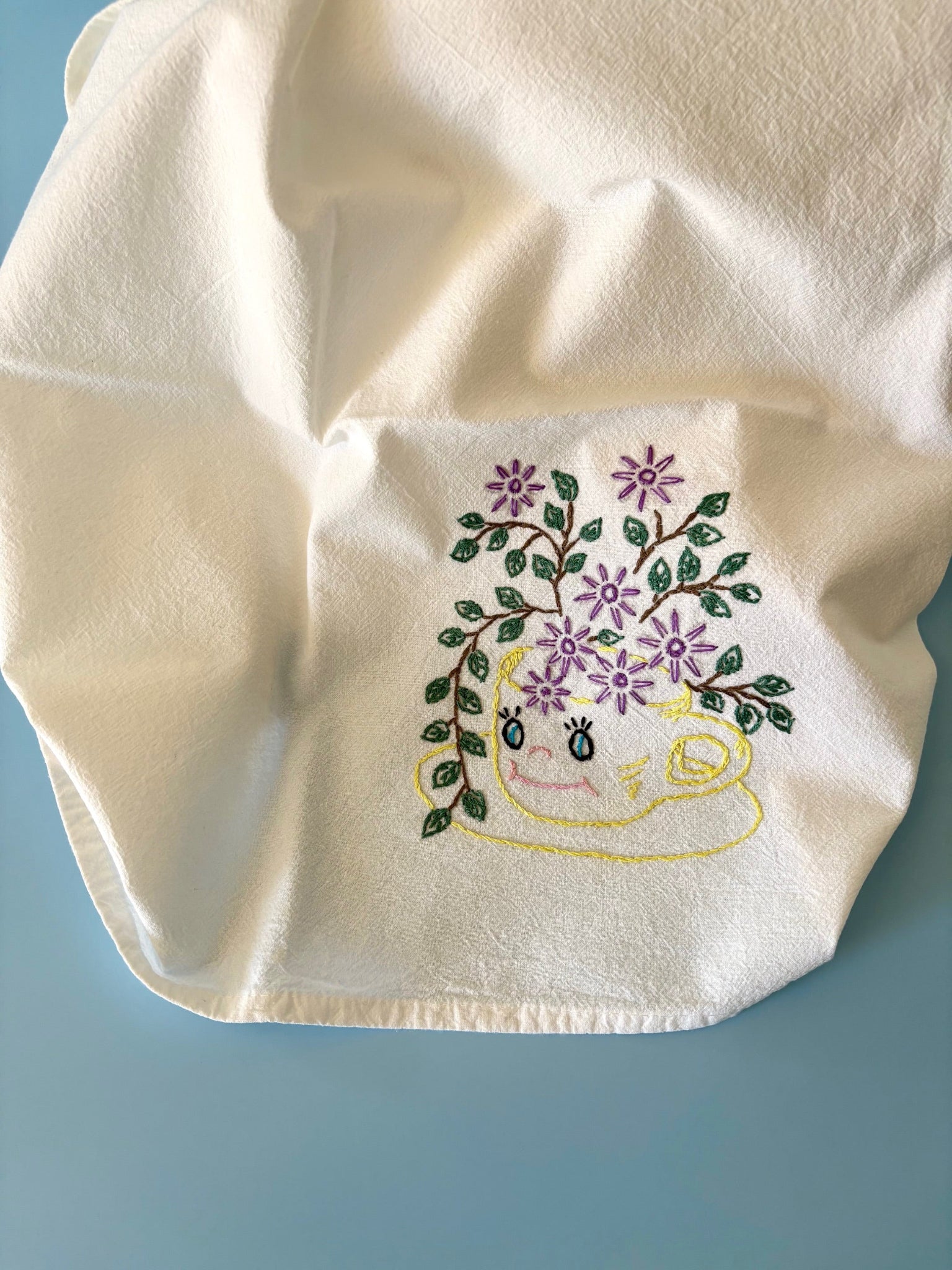 Hand Embroidered Tea Towels