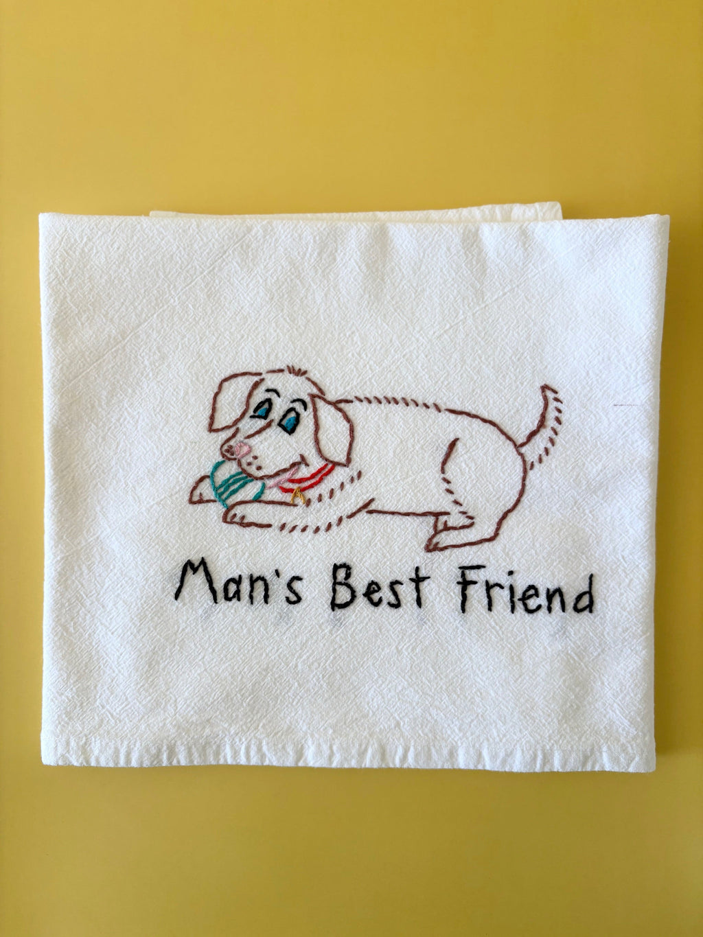 Hand Embroidered Tea Towels
