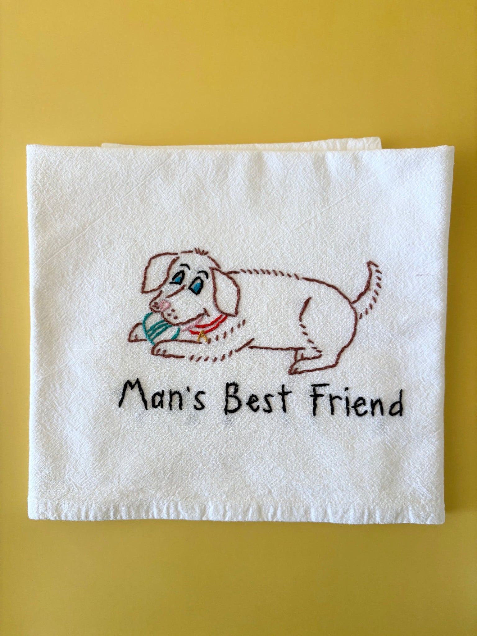 Hand Embroidered Tea Towels