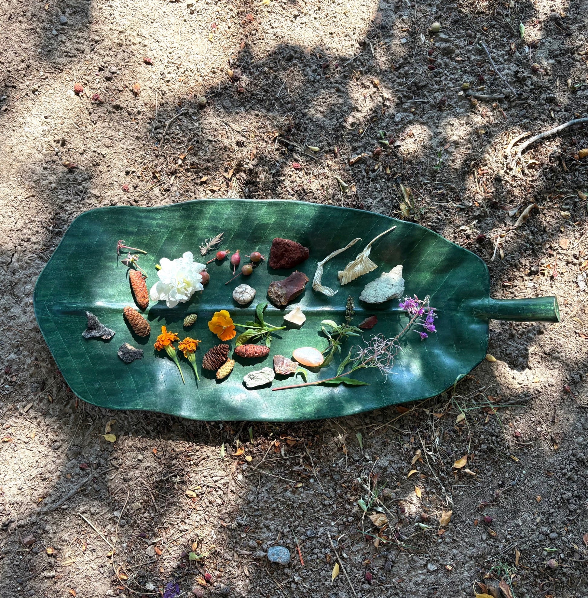 Decorative Banana Leaf Tray