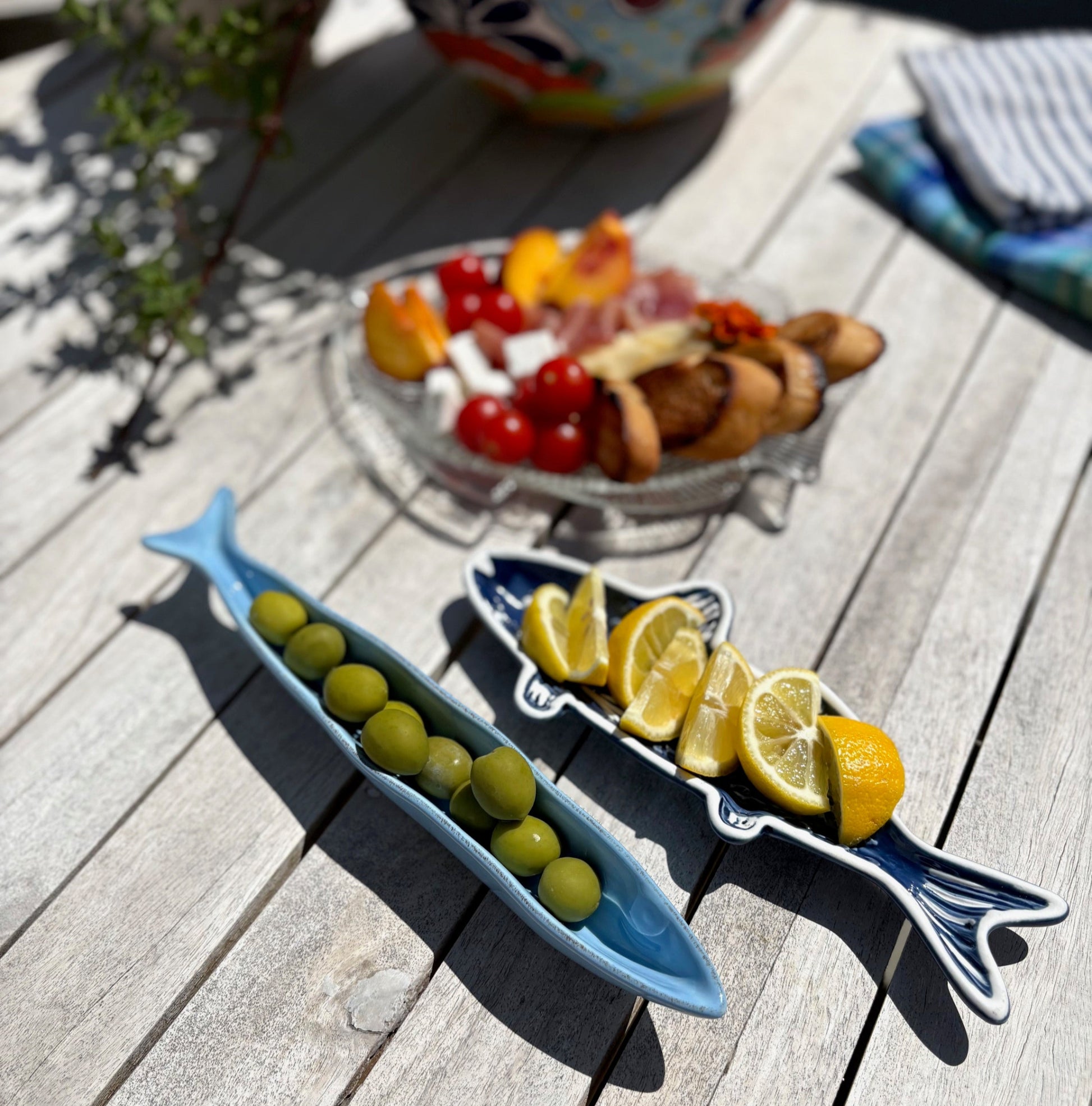 Light Blue Fish Dish