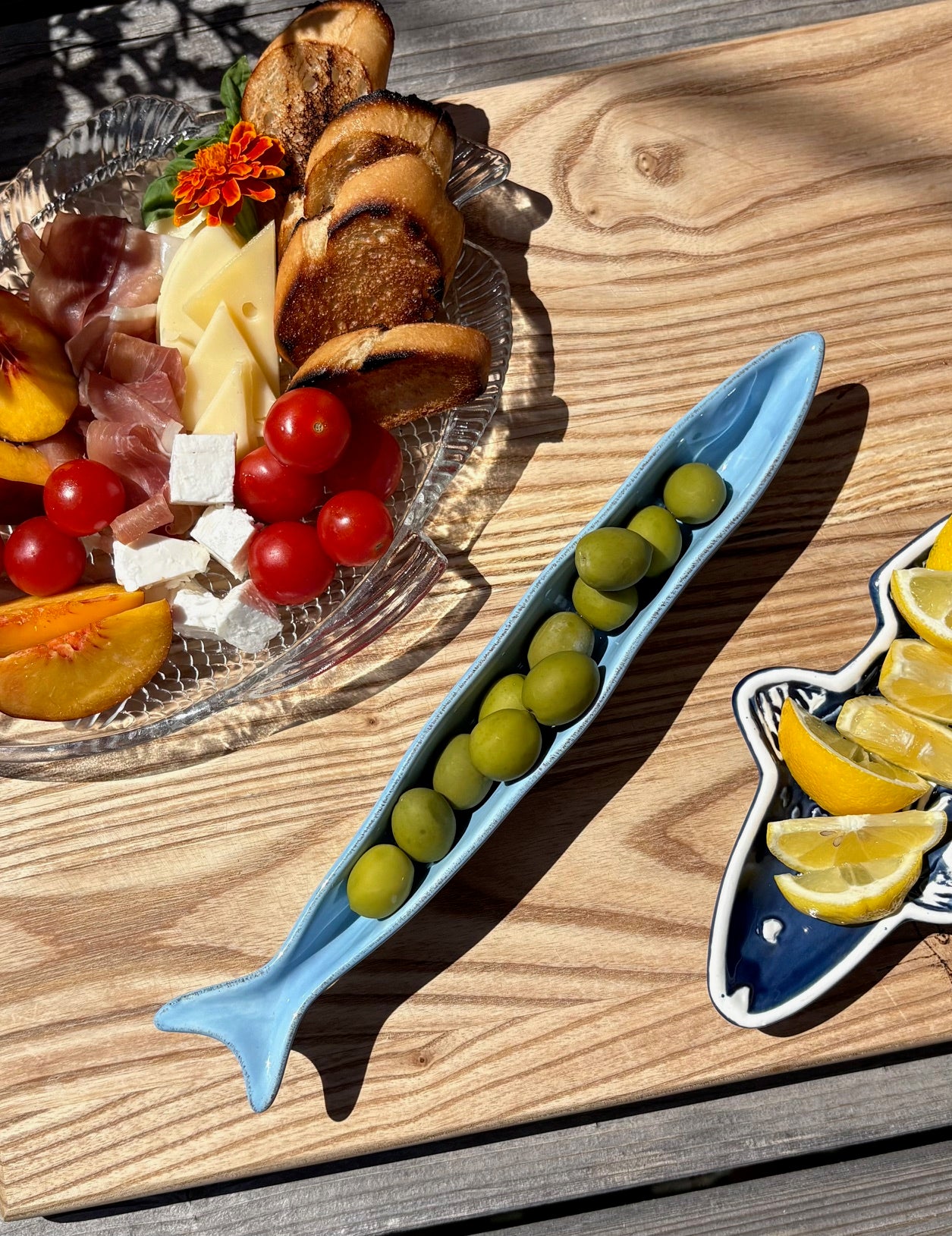 Light Blue Fish Dish