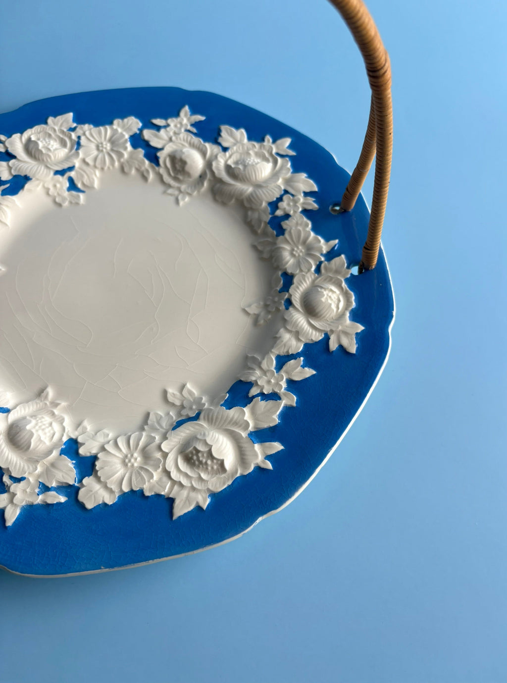 Antique Moriyama Serving Plate with Roses