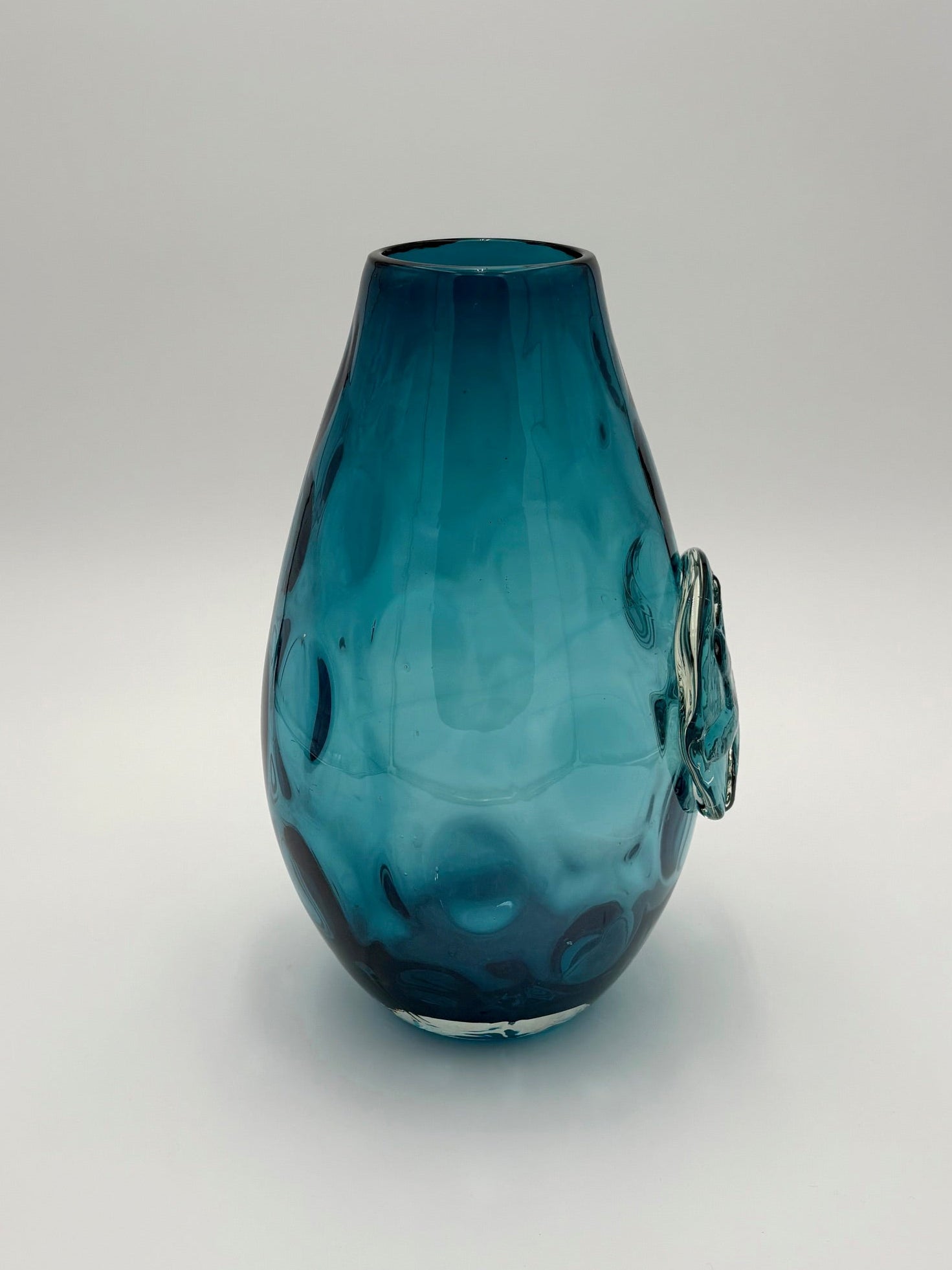 Turquoise Vase with Flower Emblem