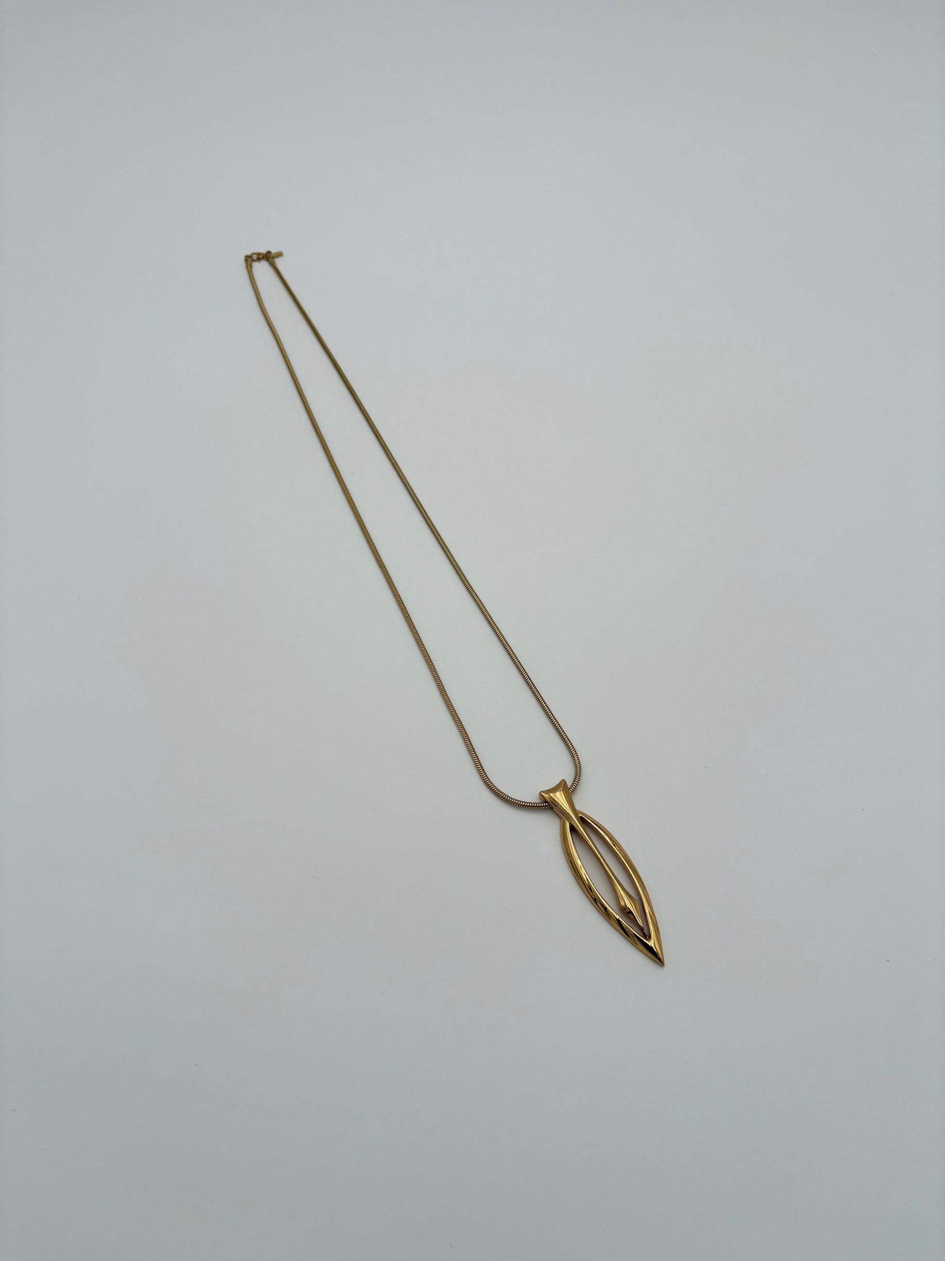 Gold Fish Pendant Necklace