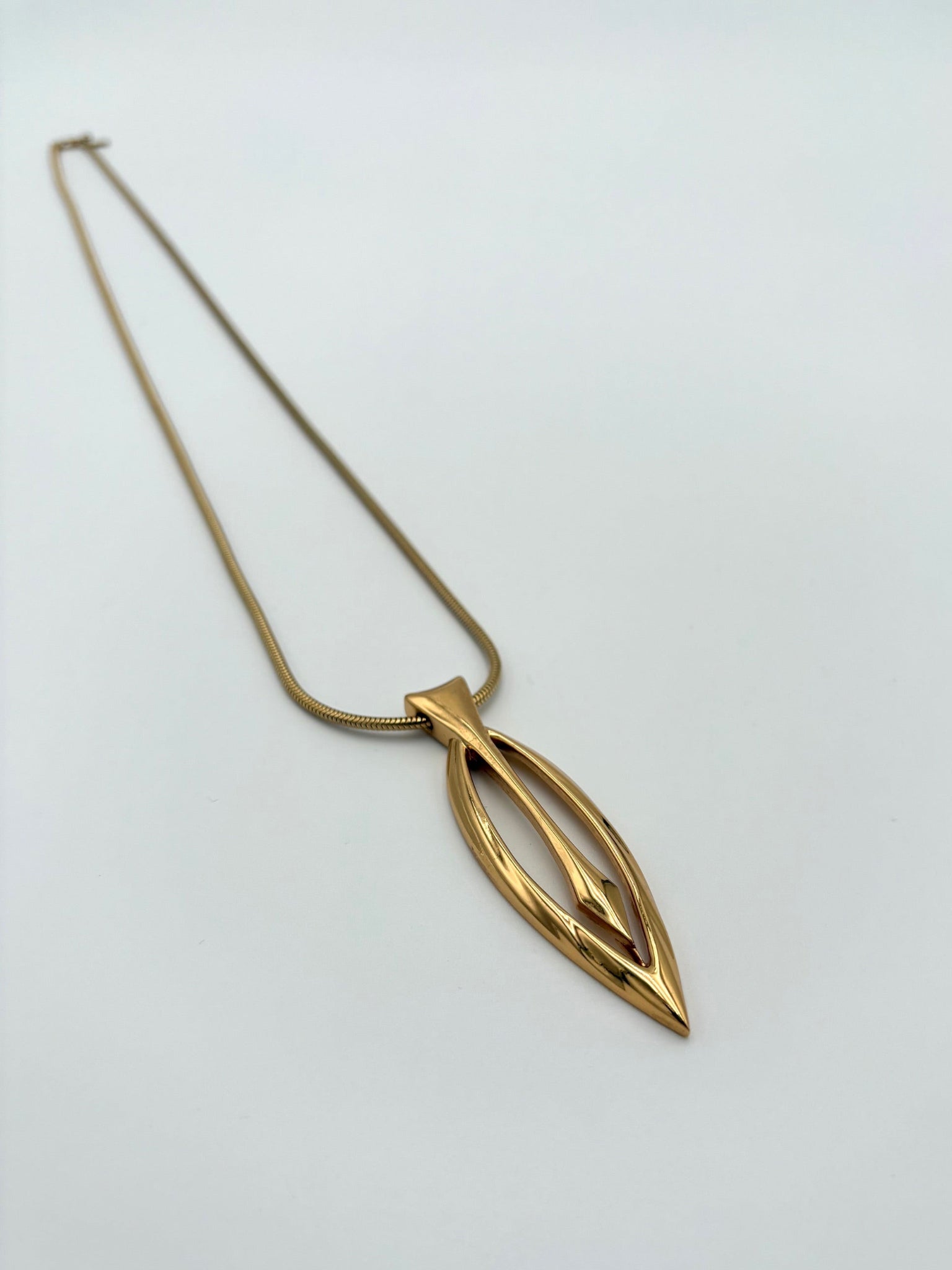 Gold Fish Pendant Necklace