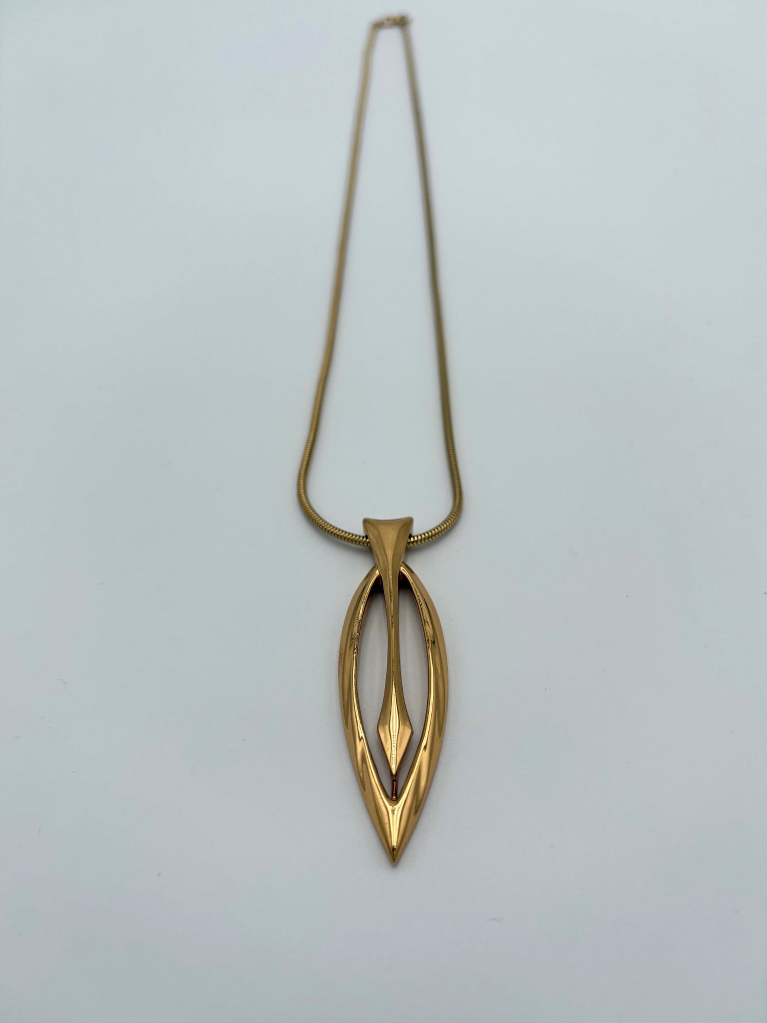 Gold Fish Pendant Necklace