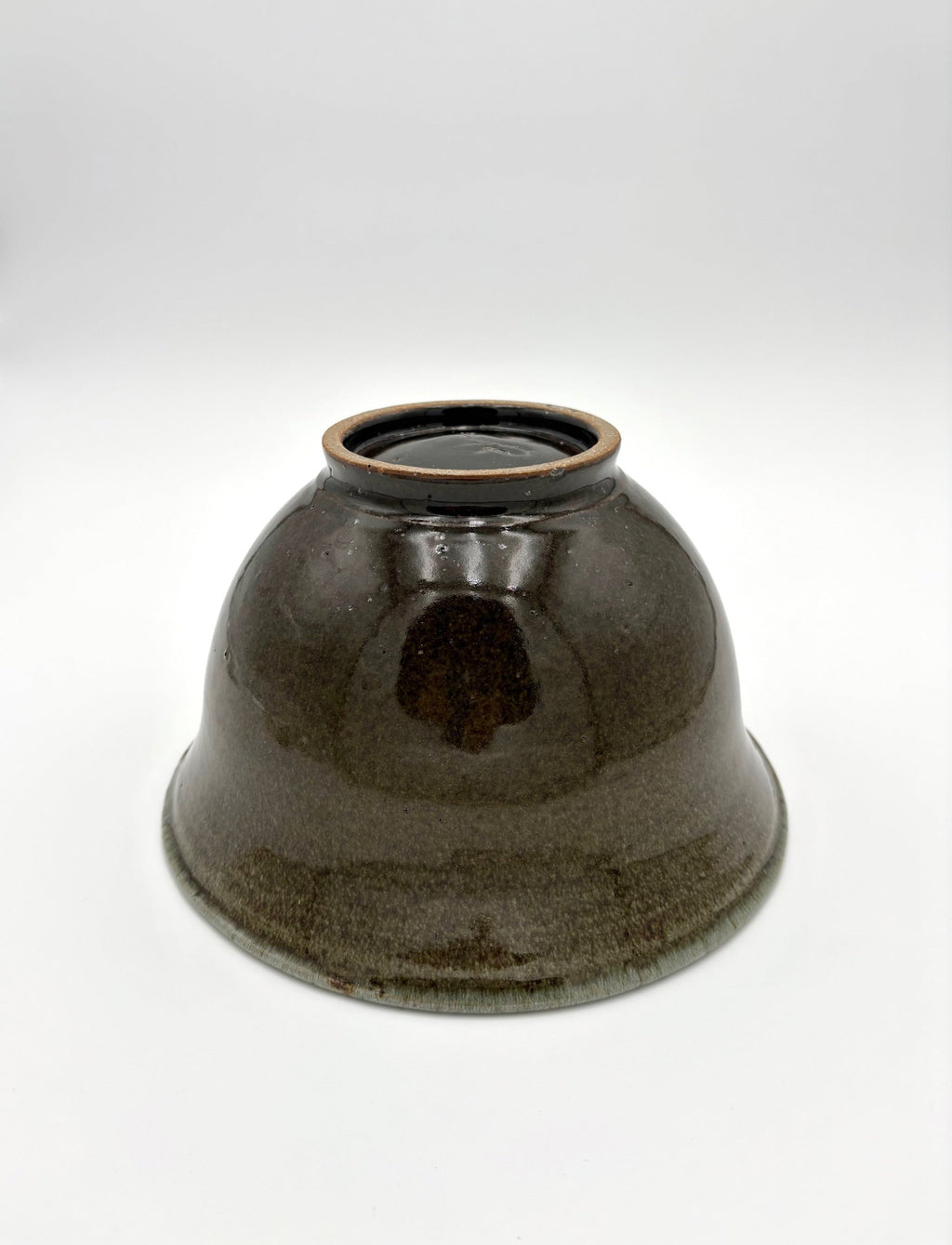 Green Speckle Serving Bowl