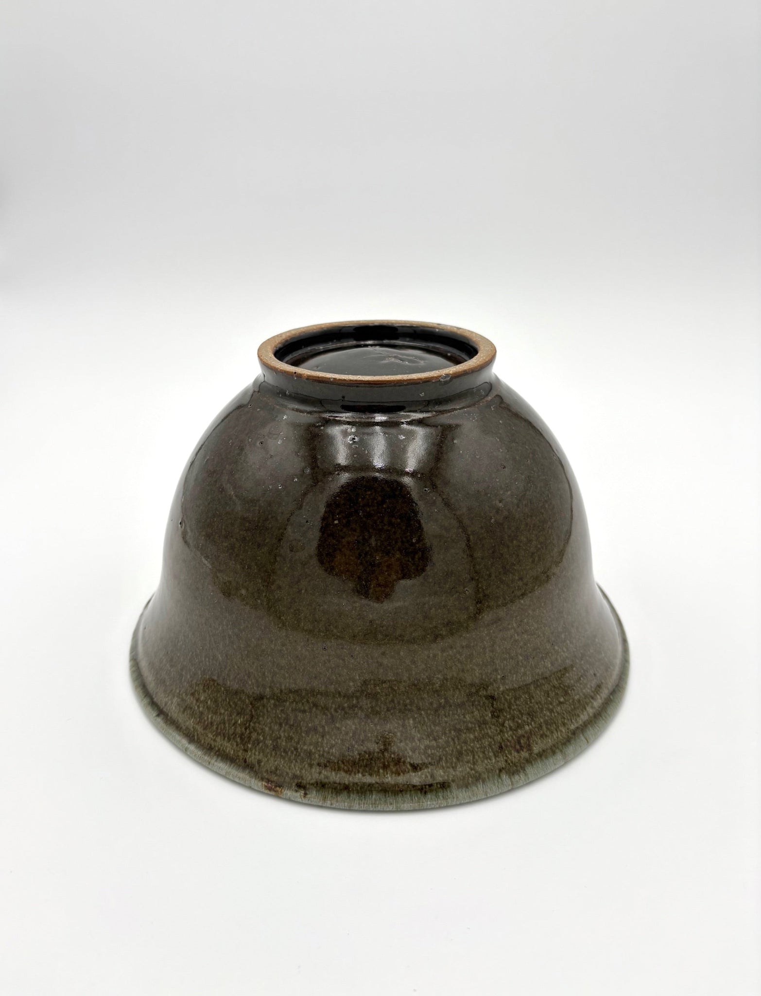 Green Speckle Serving Bowl