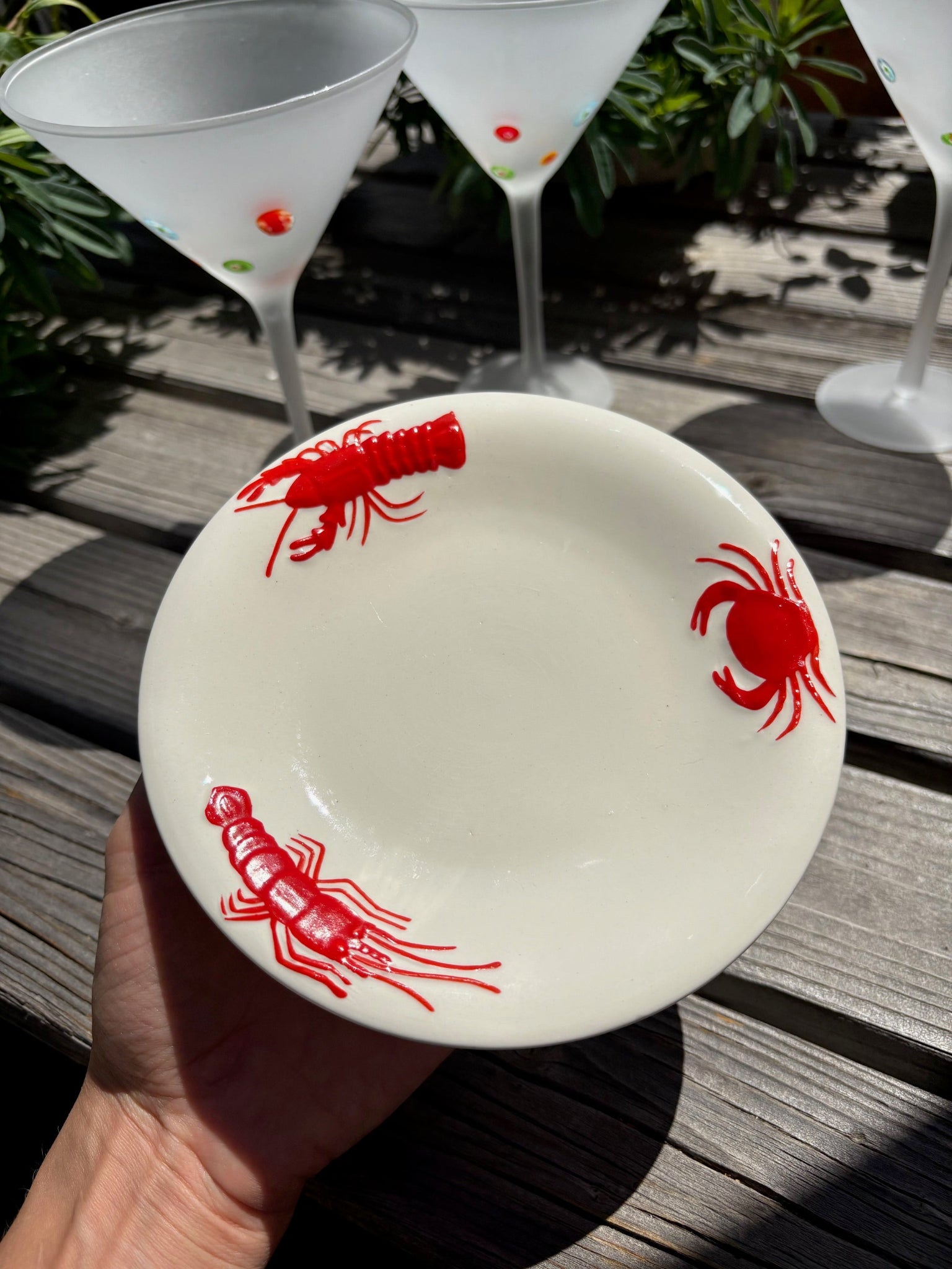 Vintage Seafood Plates