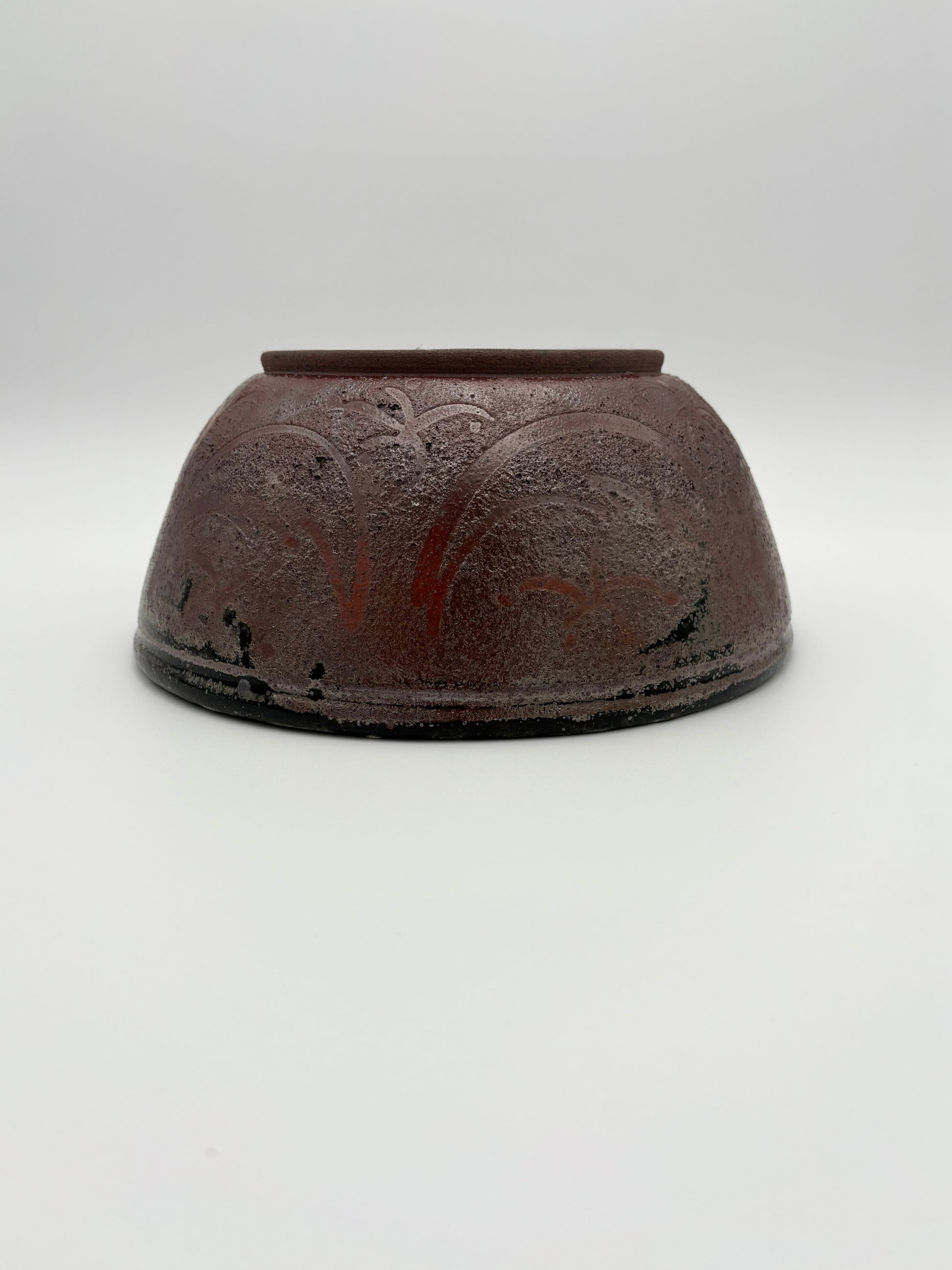 Ceramic Bowl with Lines and Dots