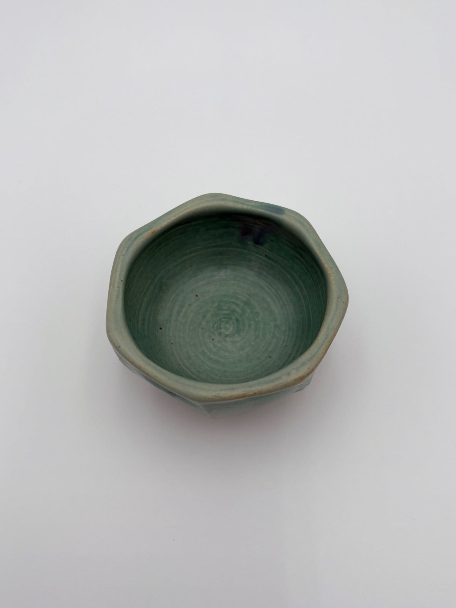 Faceted Turquoise Bowl