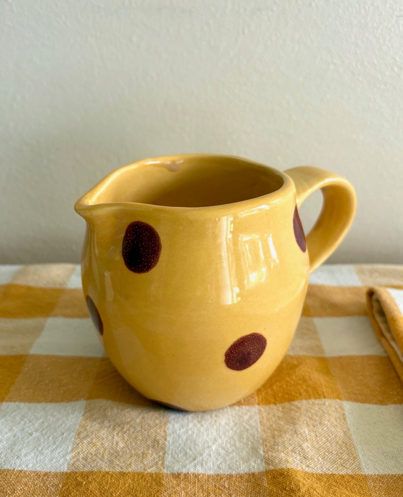 Small Polka Dot Pitcher