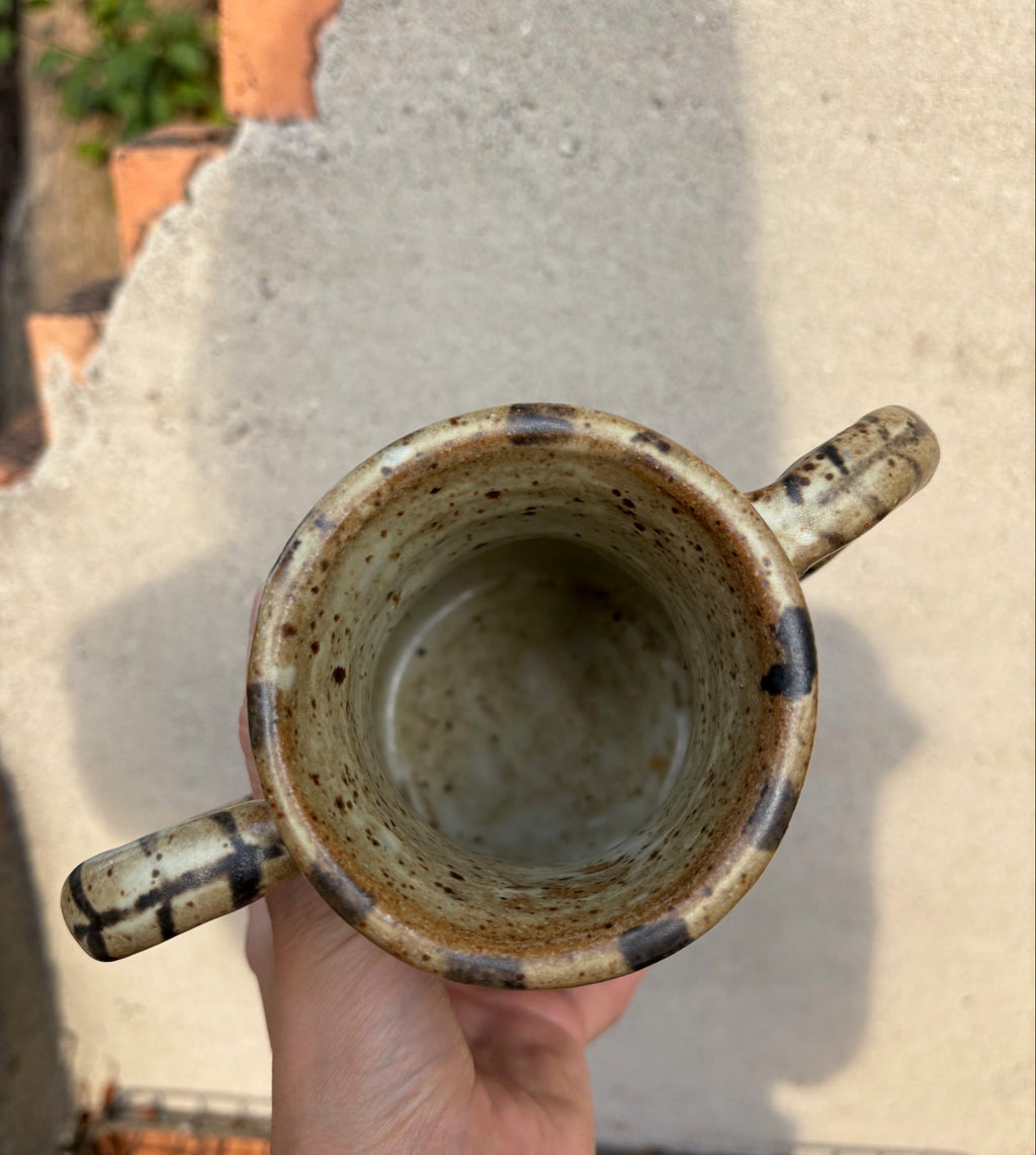 Vase with Painted Designs and Handles