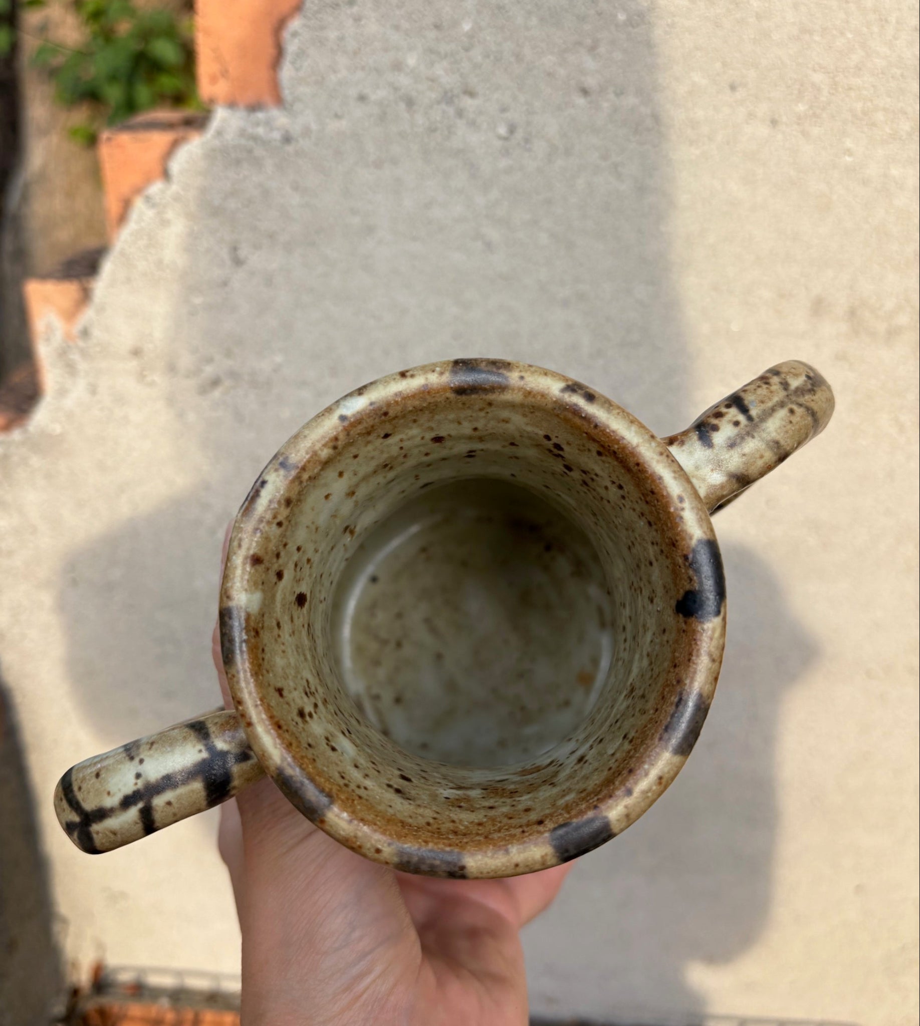 Vase with Painted Designs and Handles