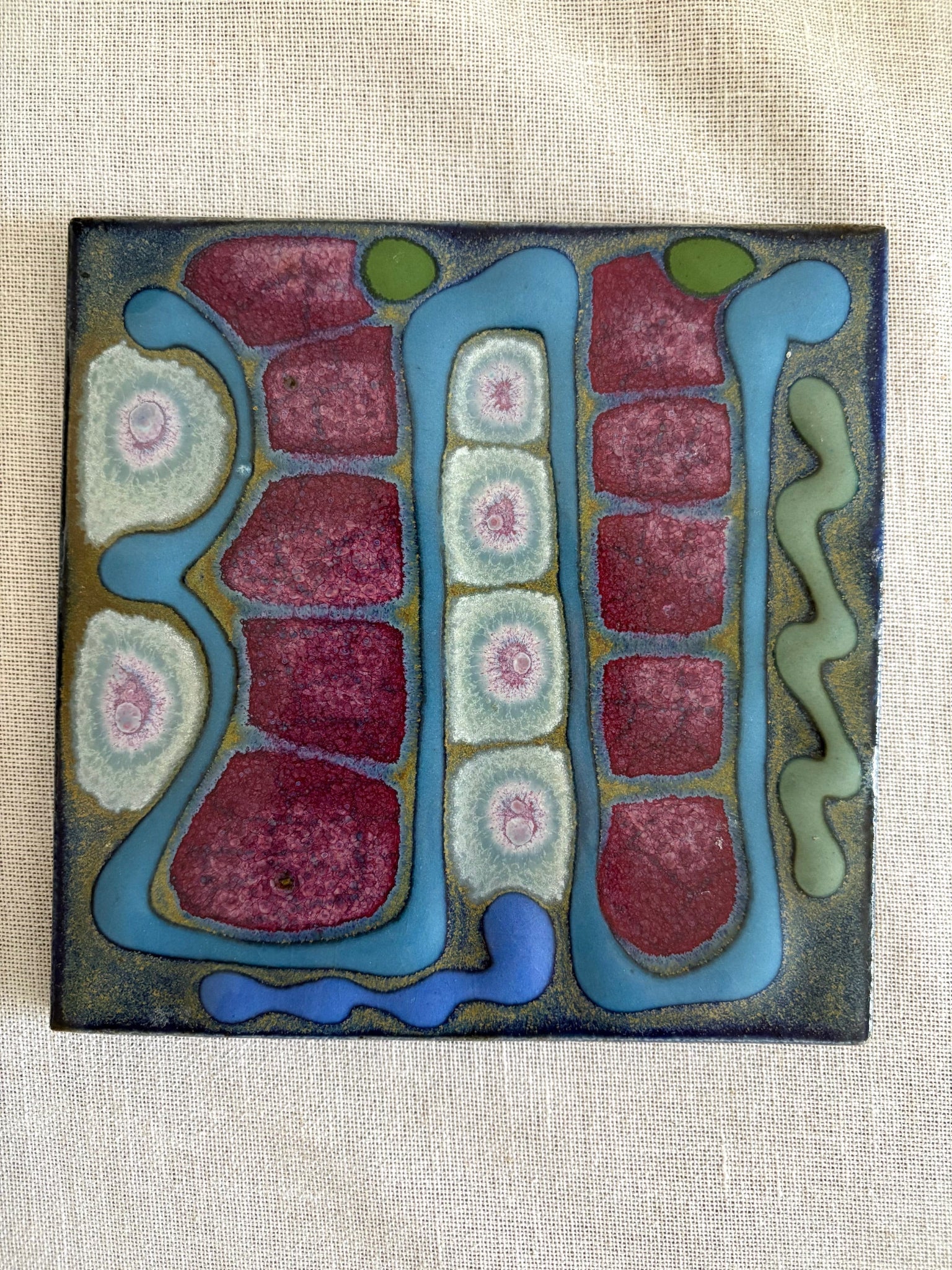 Abstract Tile in Cool Tones