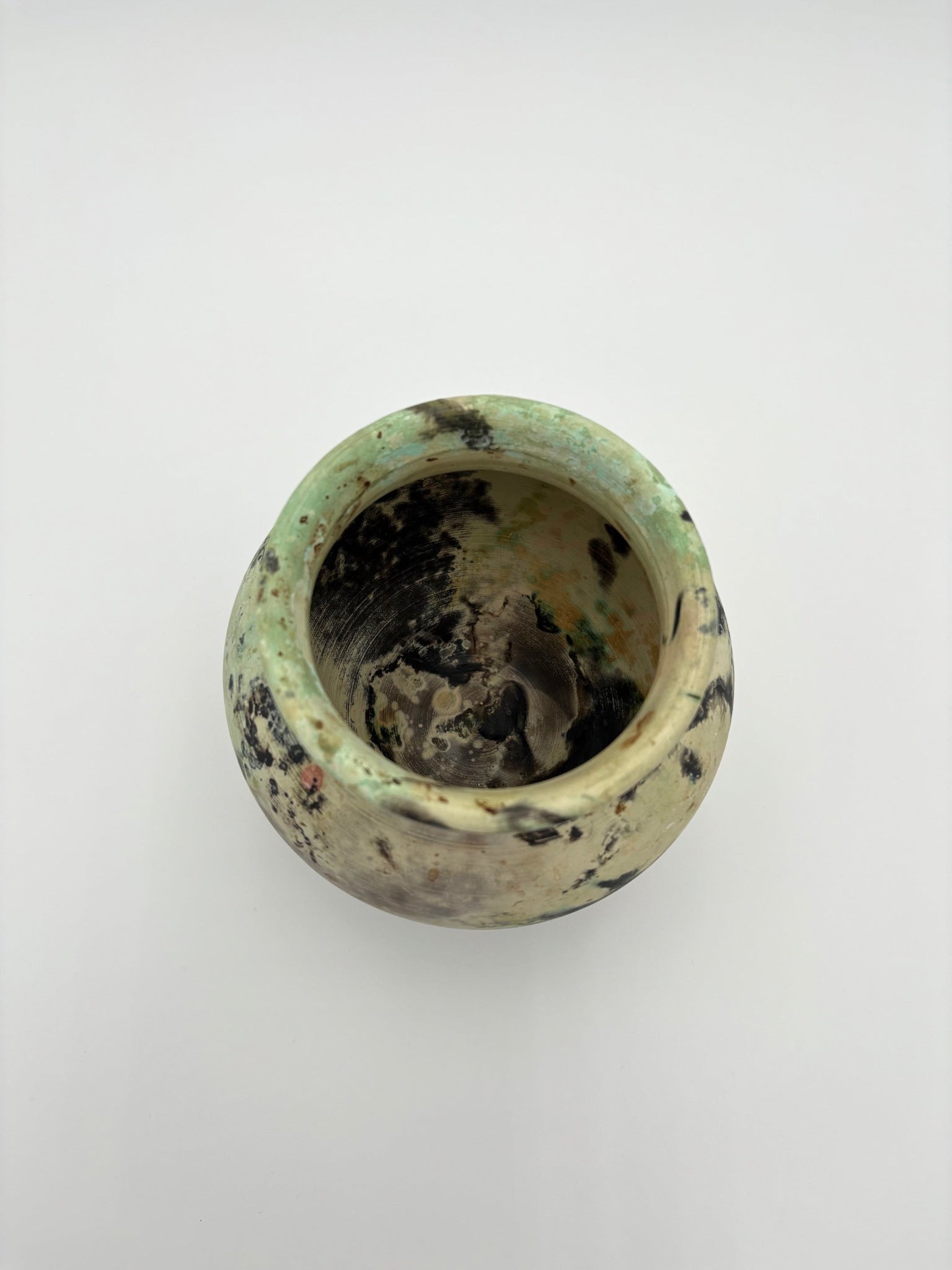 Green Stormy Vase