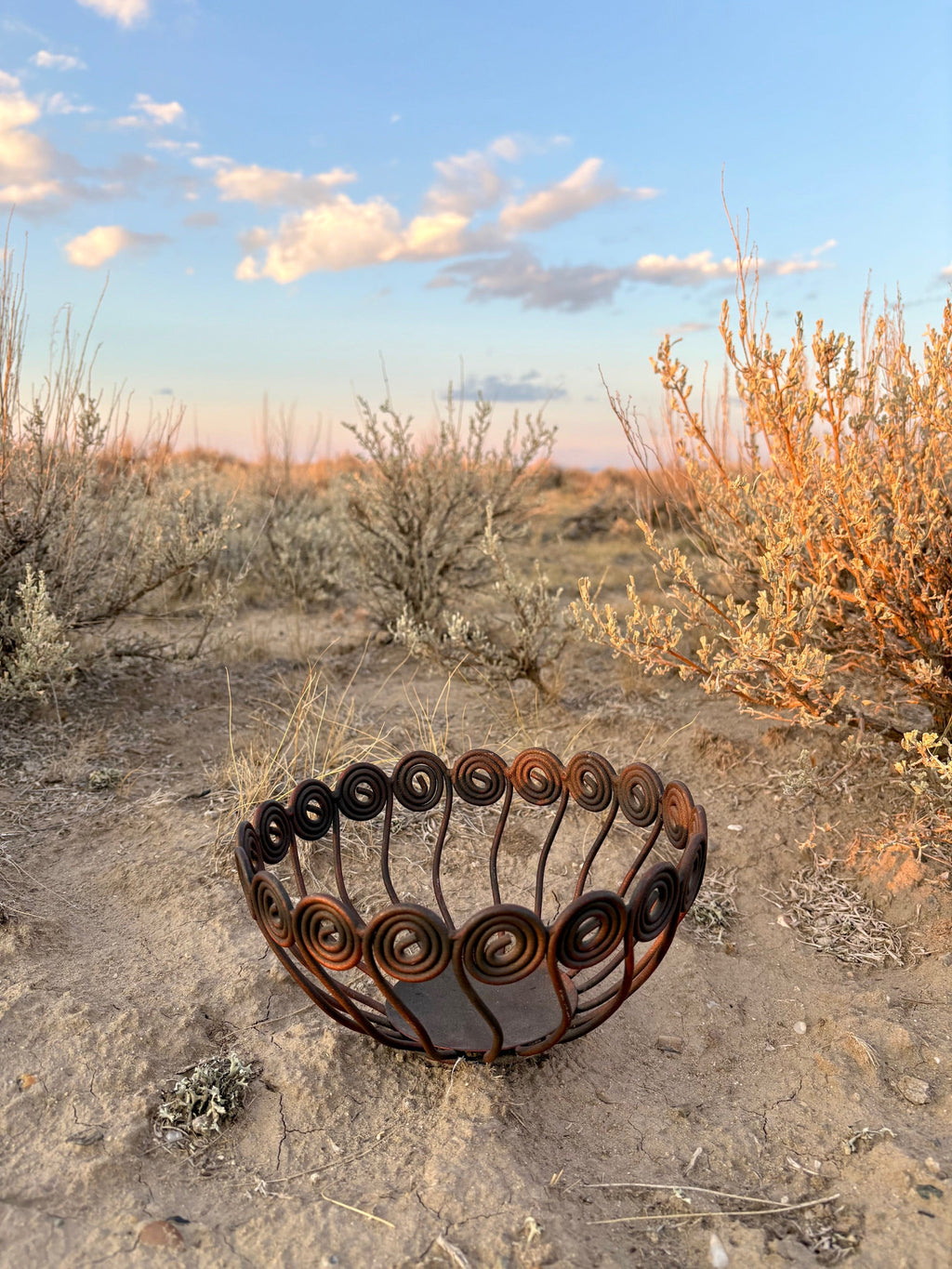 Spiraled Sun Ray Bowl