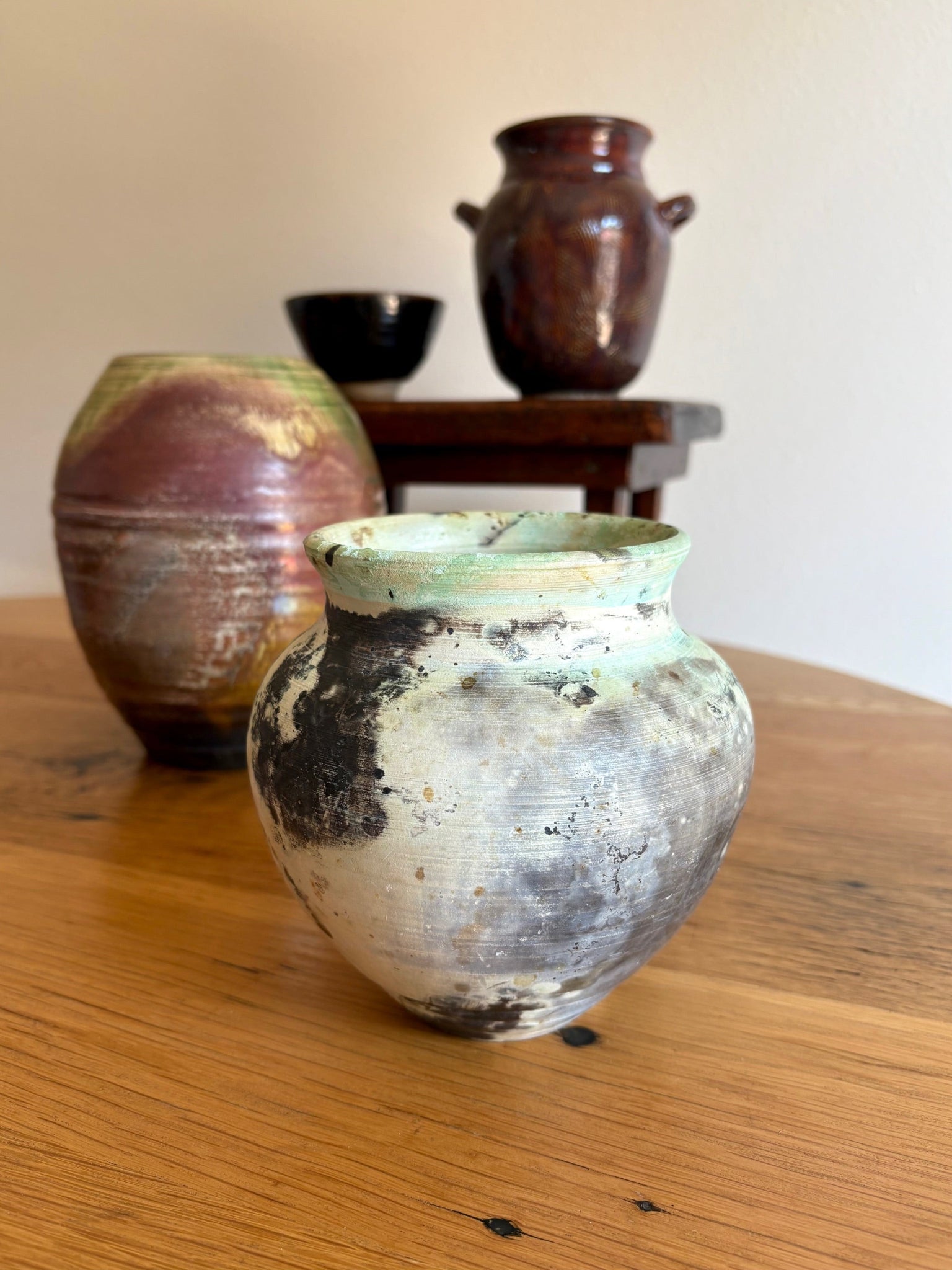 Green Stormy Vase