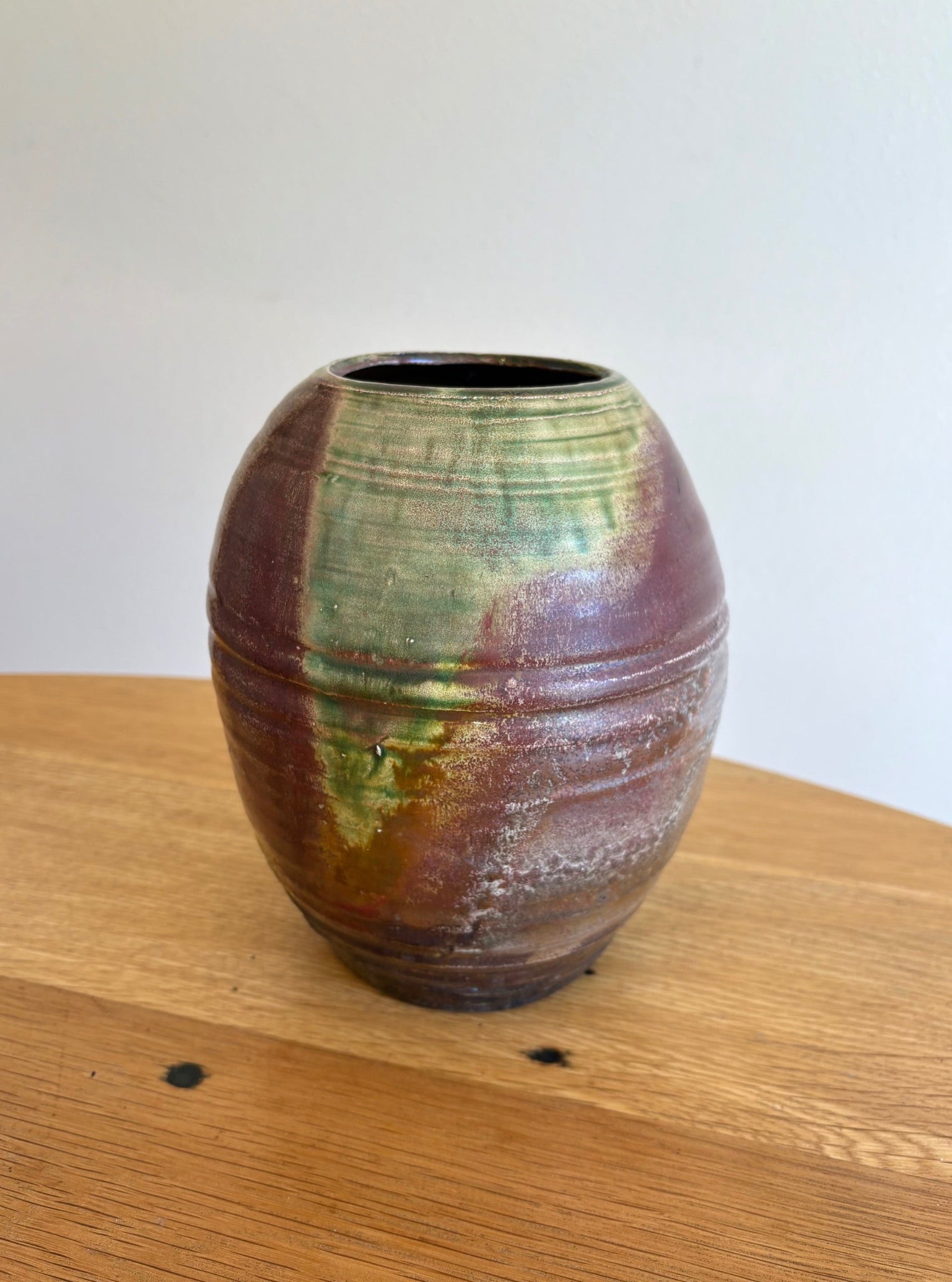 Earthy Green Ceramic Vase