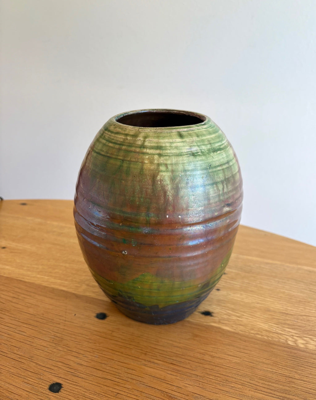 Earthy Green Ceramic Vase