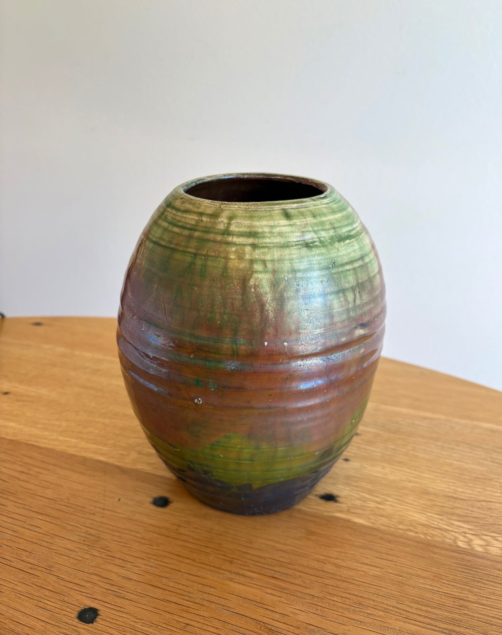 Earthy Green Ceramic Vase