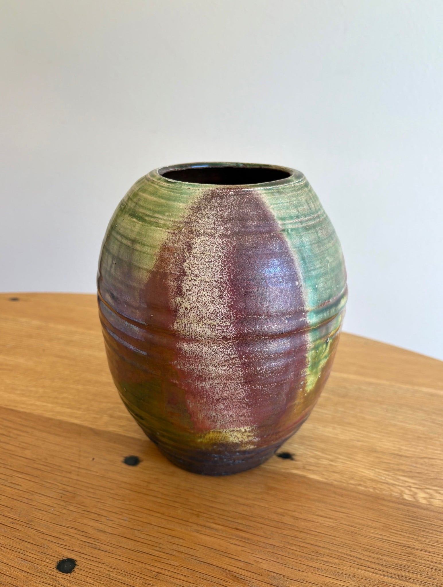 Earthy Green Ceramic Vase
