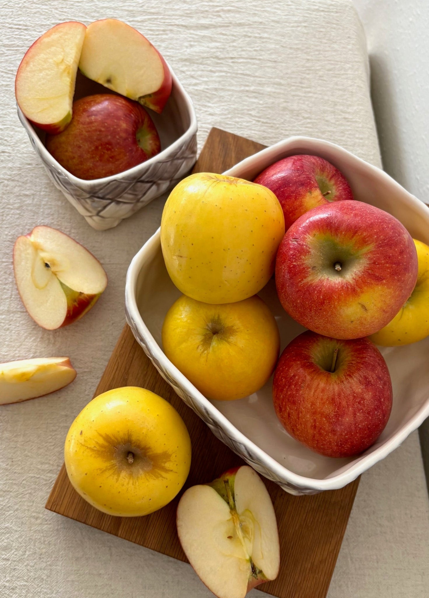 Ceramic Serving Dishes with Woven Design