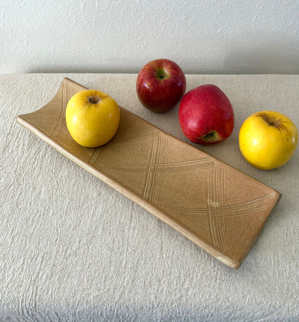 Criss Crossed Ceramic Tray