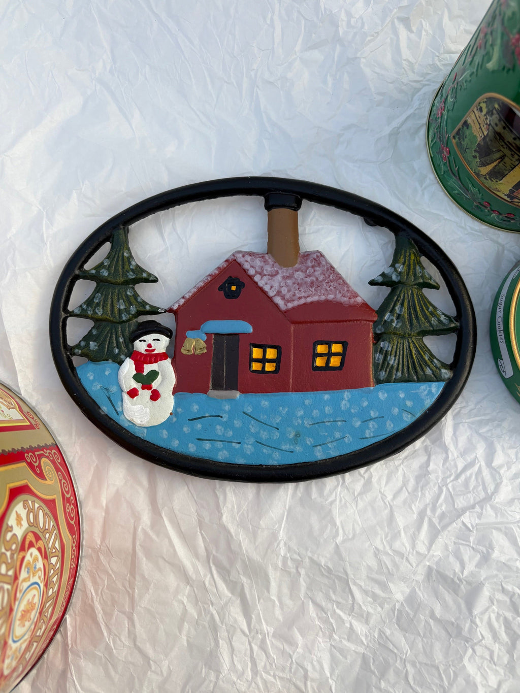 Winter Cabin Trivet