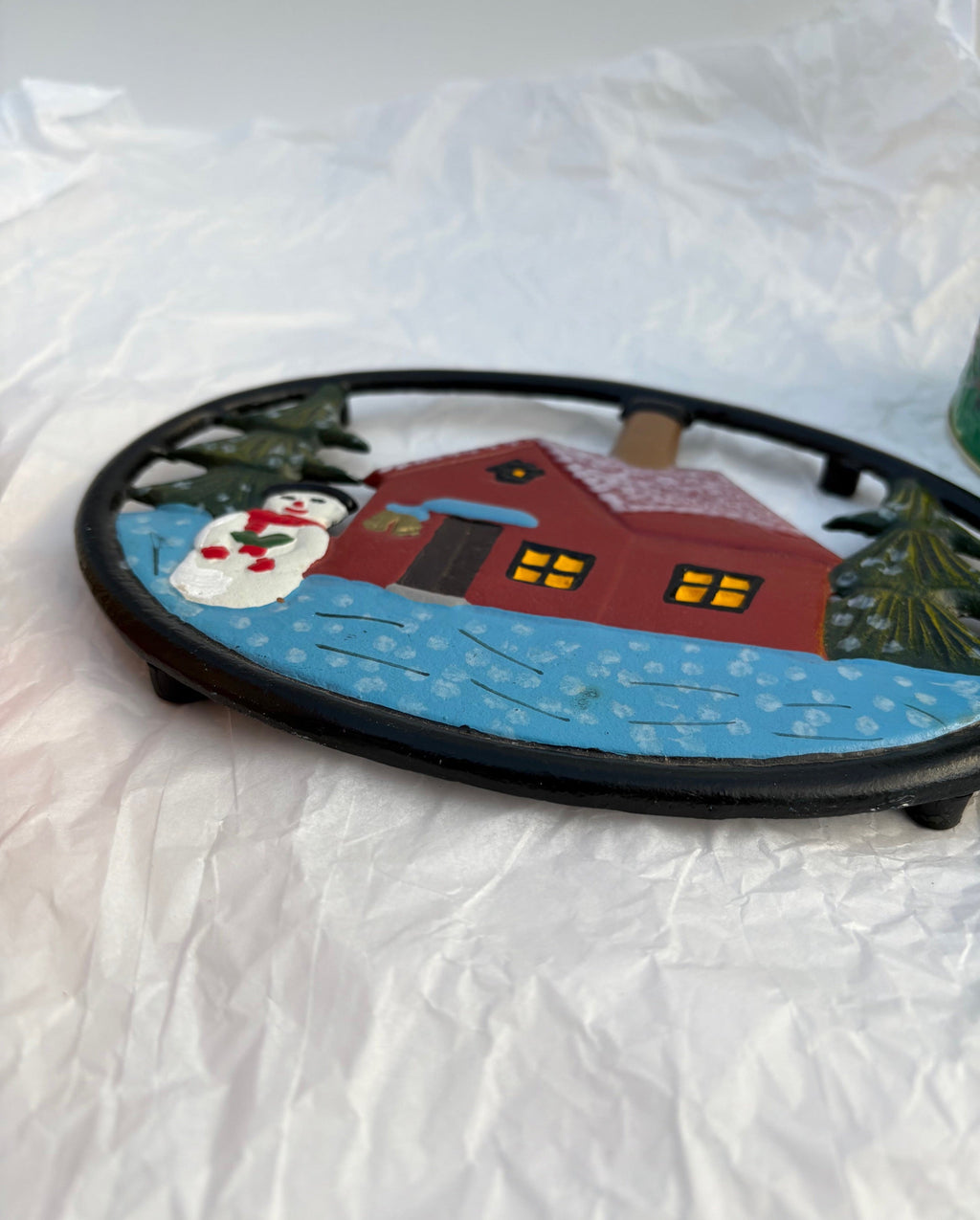 Winter Cabin Trivet
