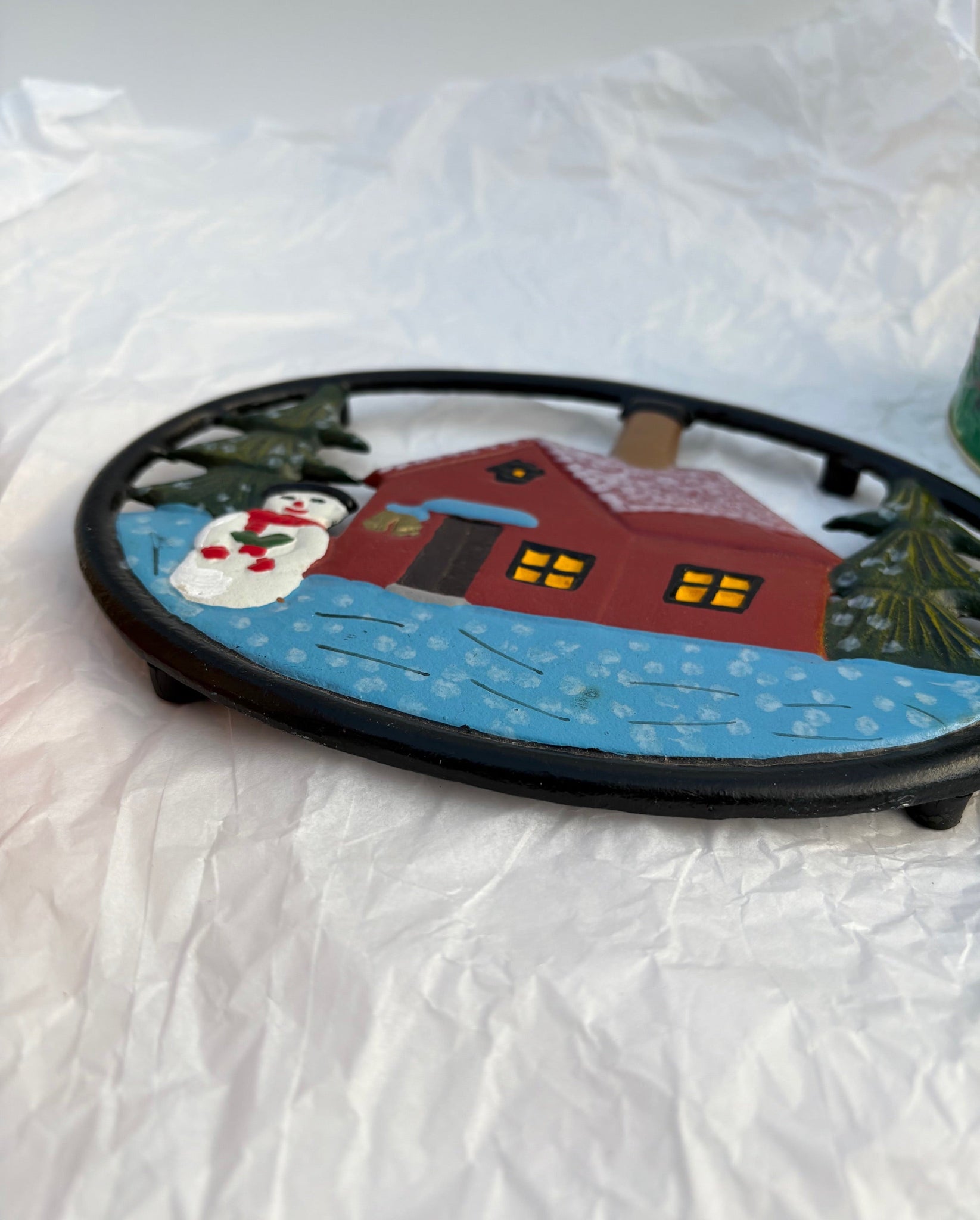 Winter Cabin Trivet