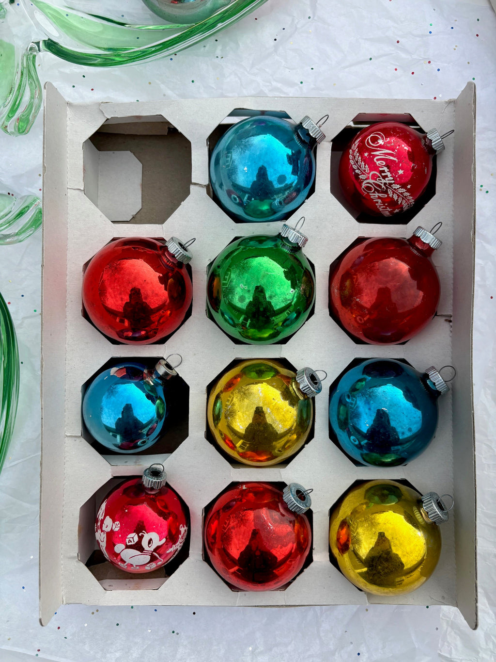 (Mostly) Solid Color Glass Ball Ornaments