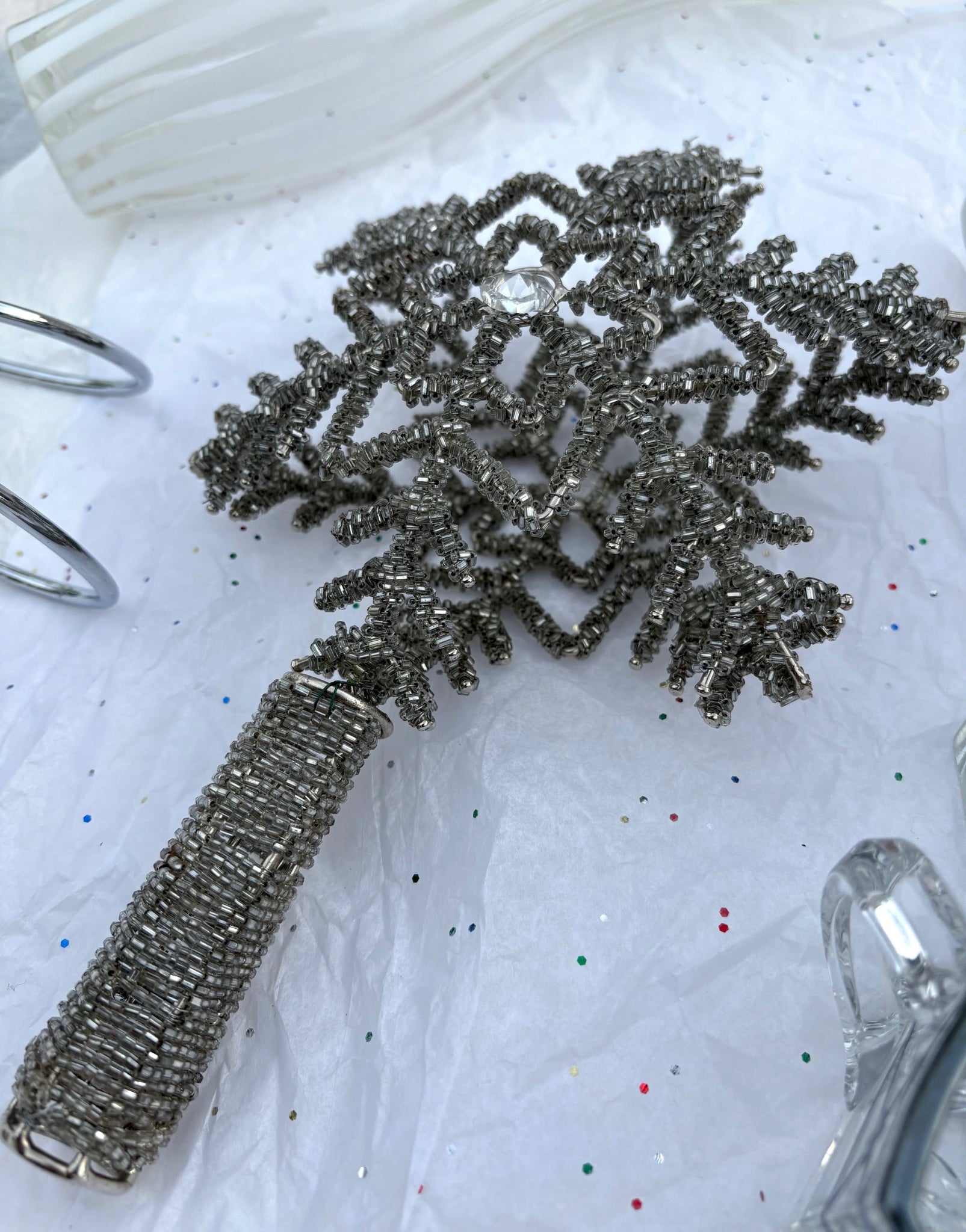 Beaded Snowflake Tree Topper