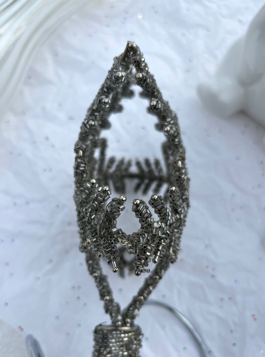 Beaded Snowflake Tree Topper