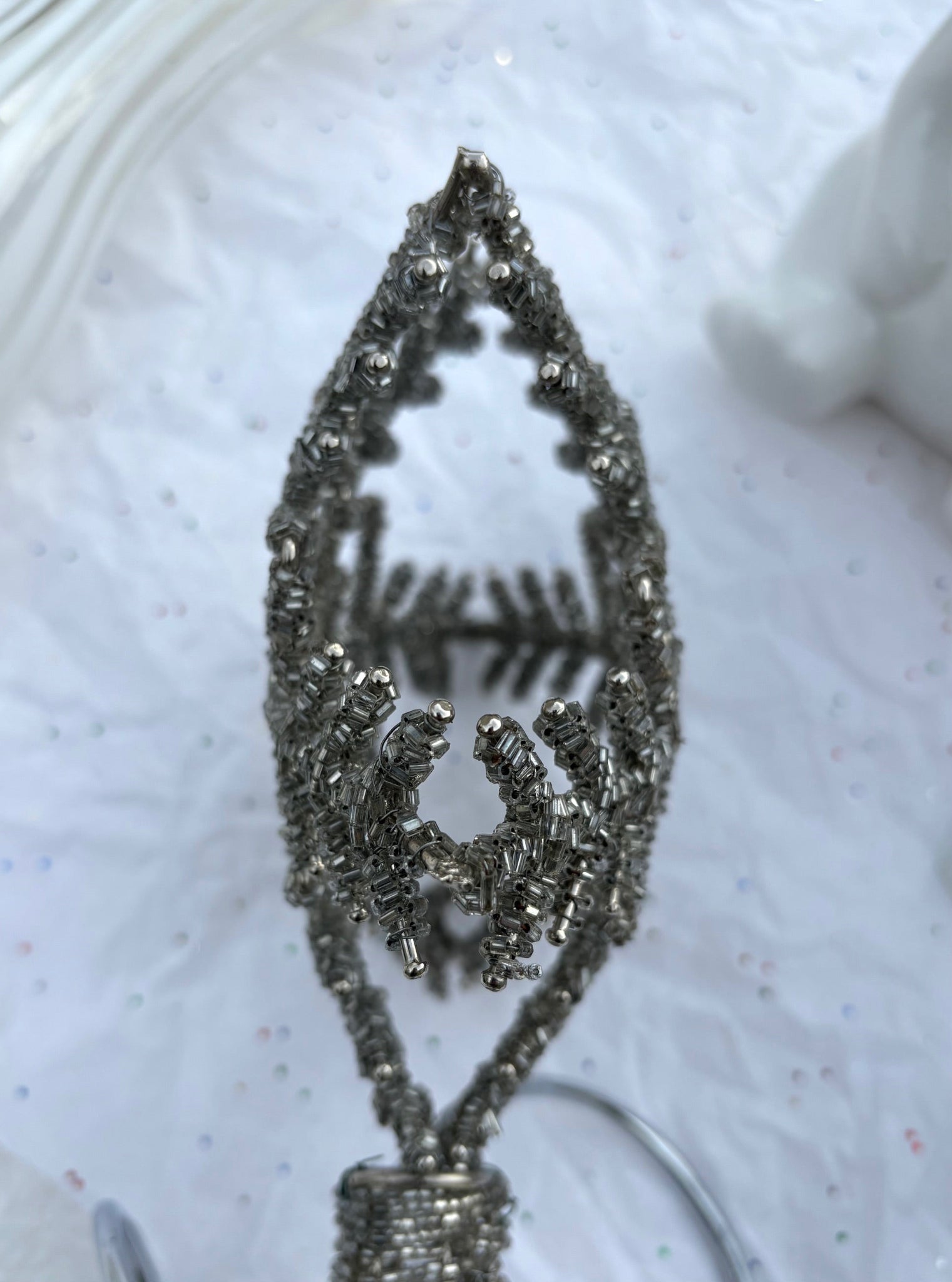 Beaded Snowflake Tree Topper