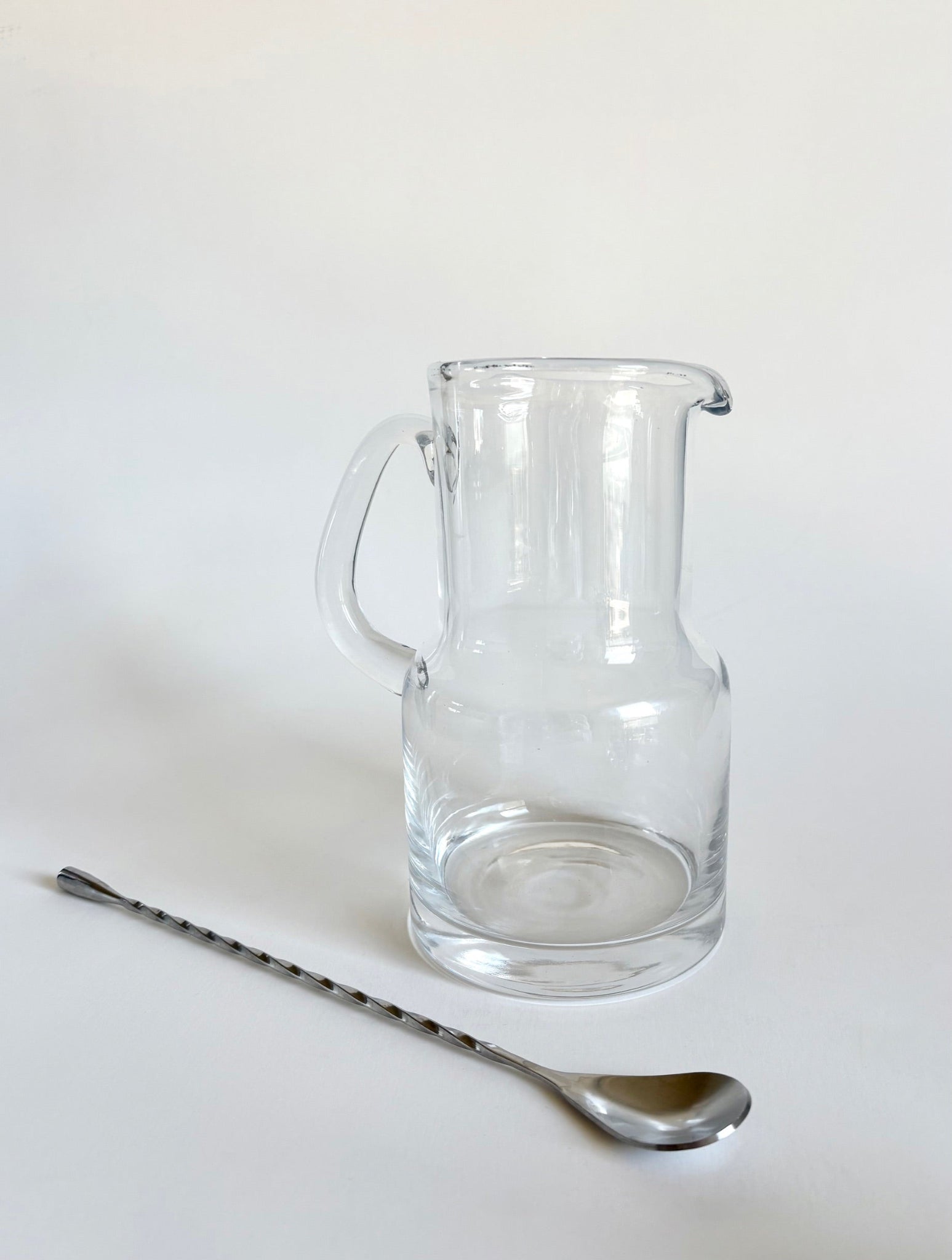 Glass Martini Pitcher with Stir Spoon