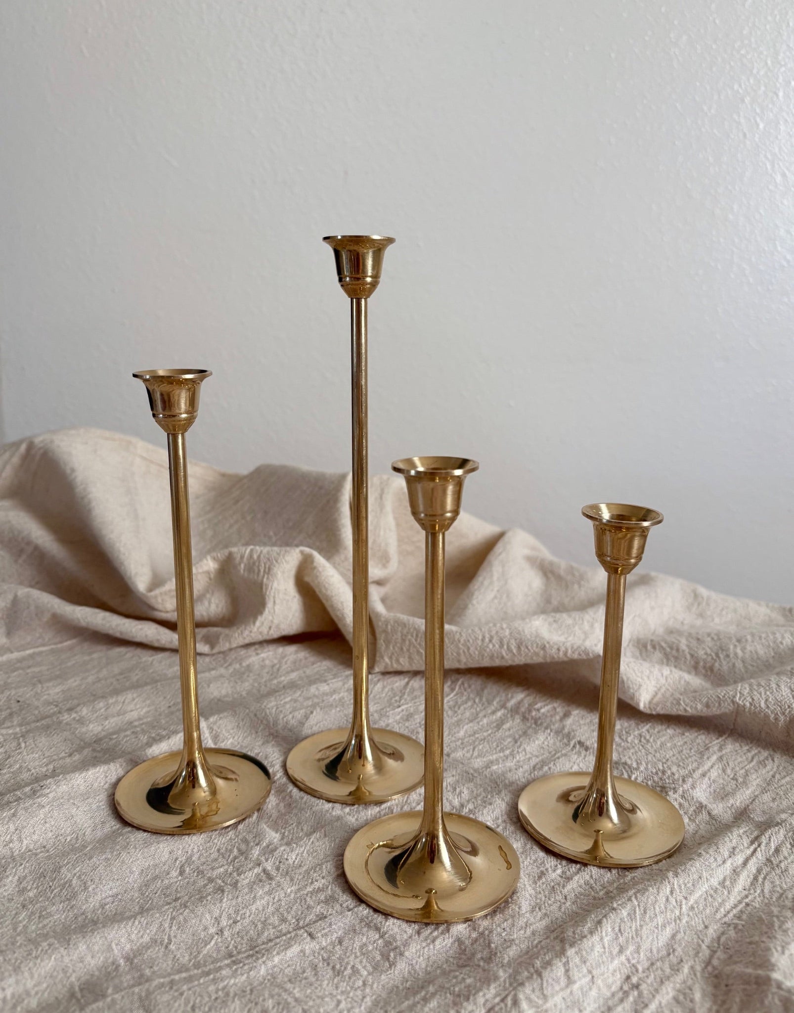 Vintage Brass Candlestick Holders