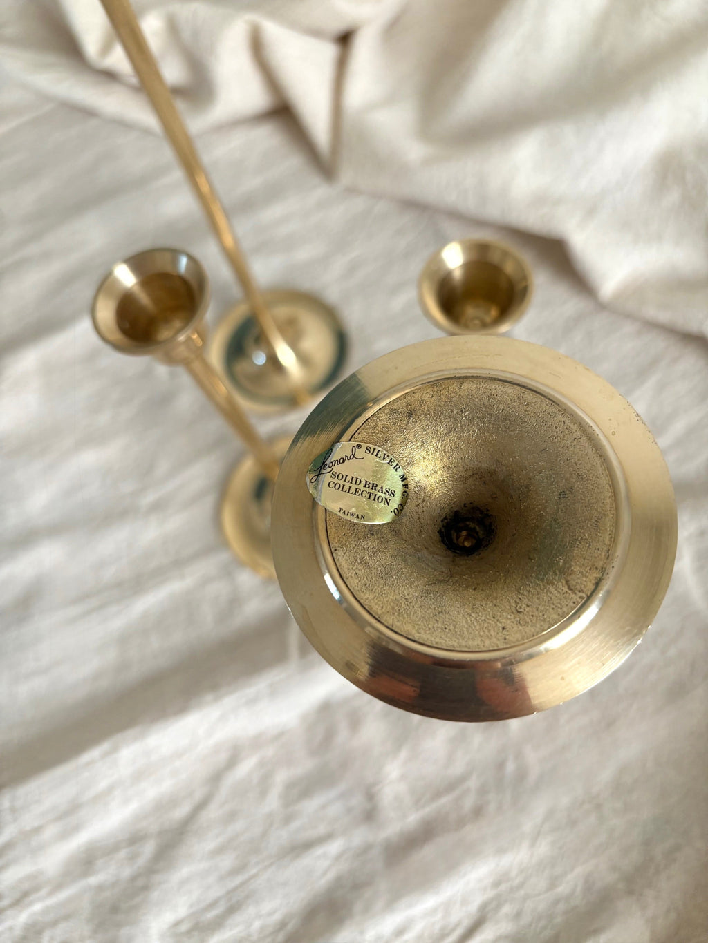 Vintage Brass Candlestick Holders