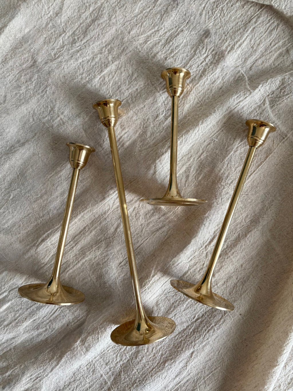 Vintage Brass Candlestick Holders