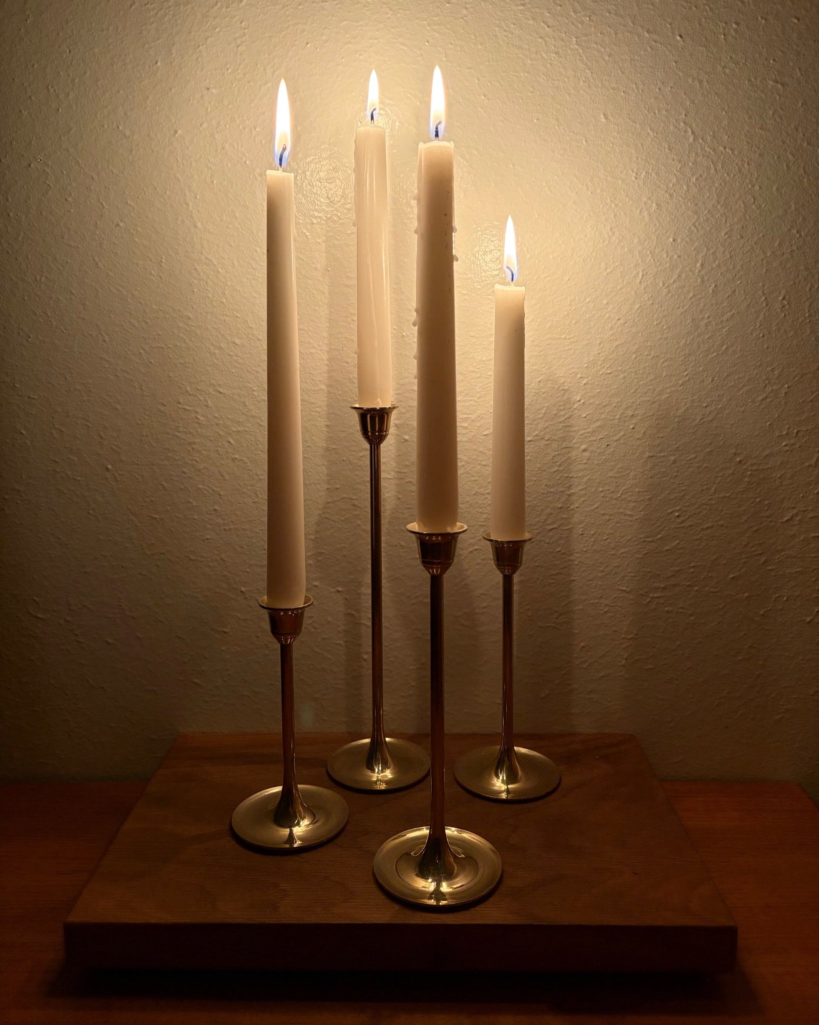 Vintage Brass Candlestick Holders