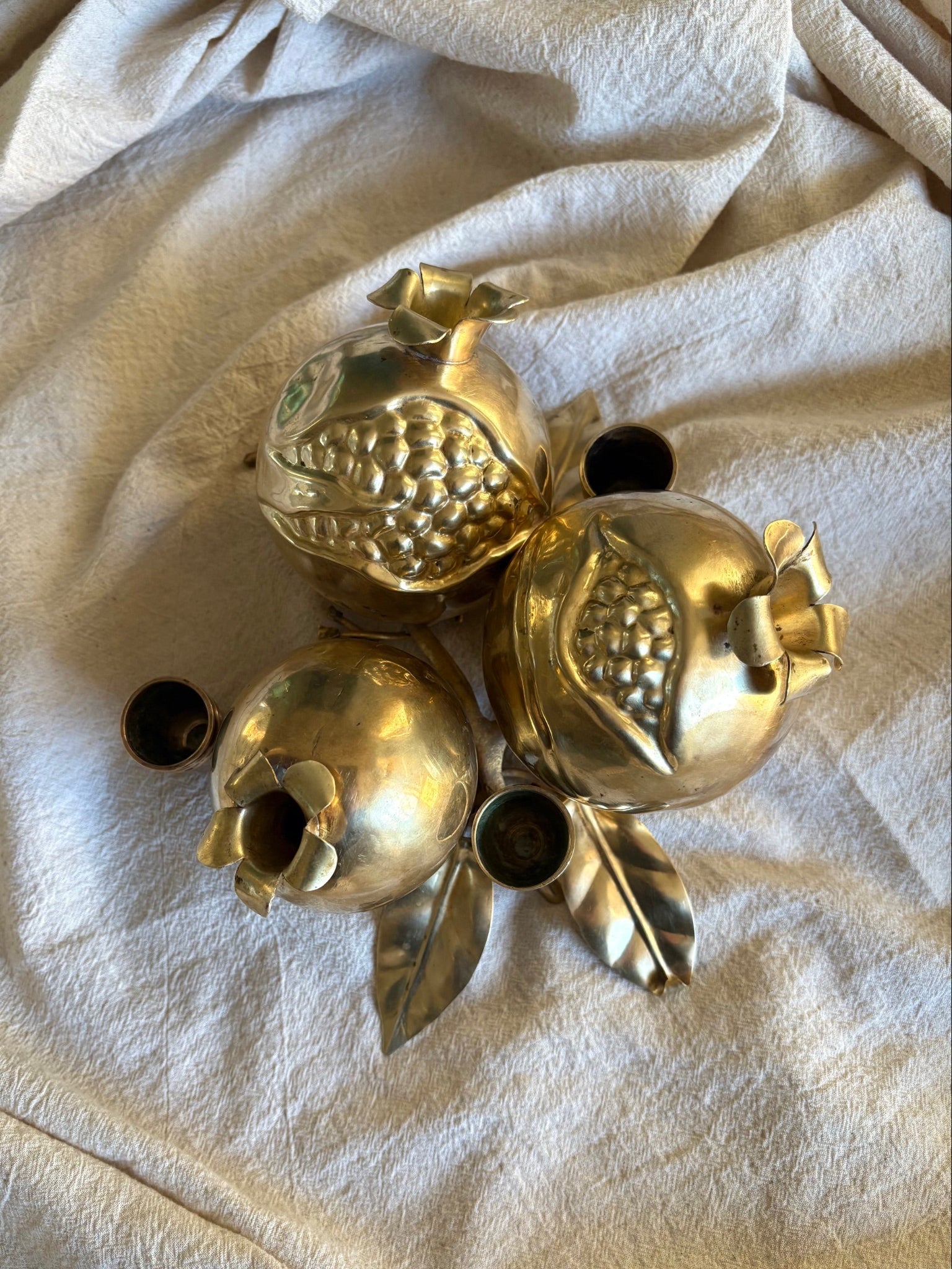 Vintage Pomegranate Candle Holder