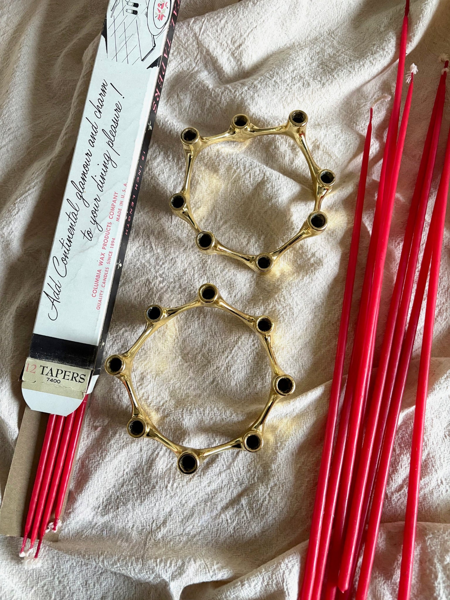 MCM Flower Taper Candle Holder