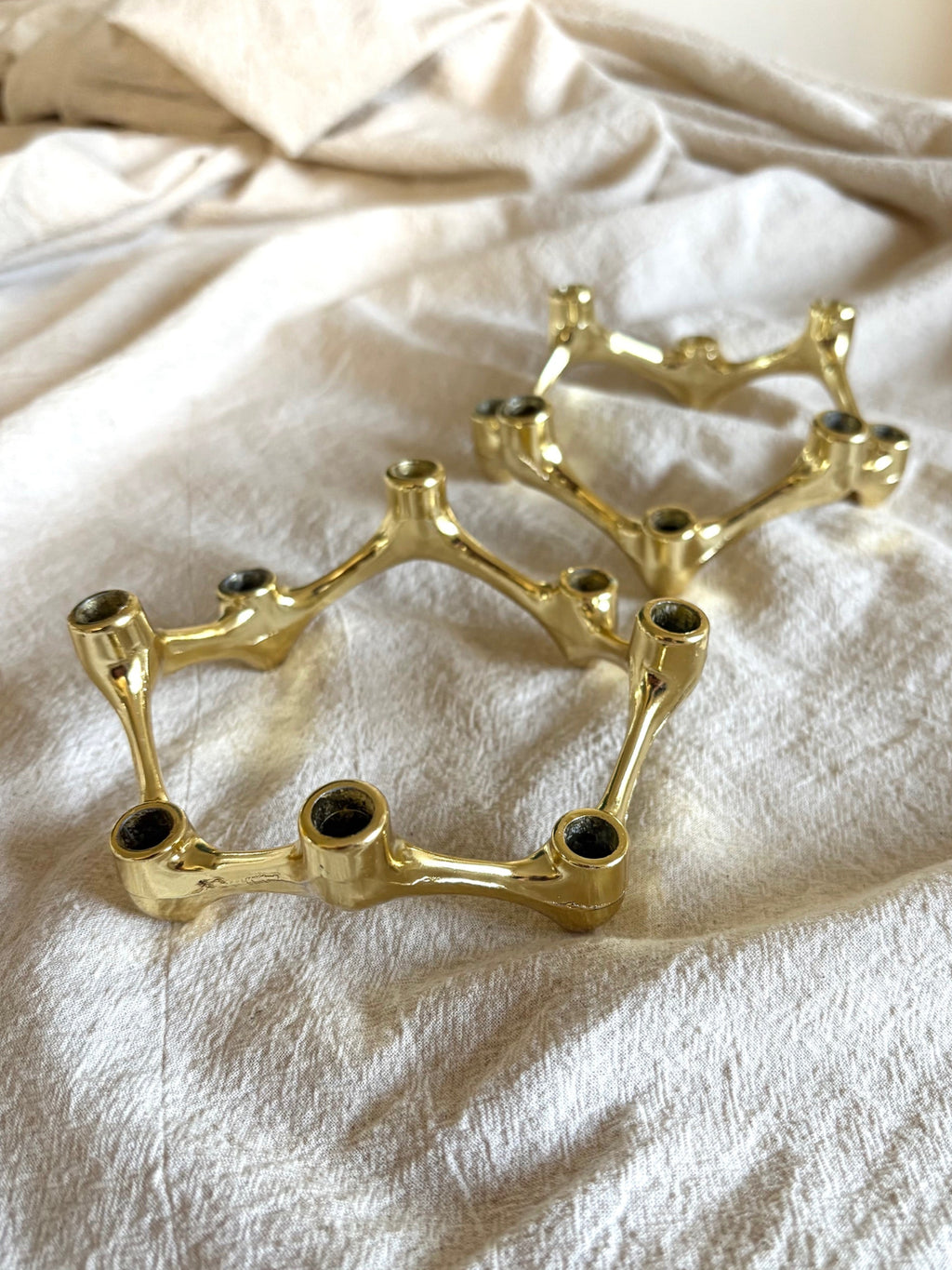 MCM Flower Taper Candle Holder