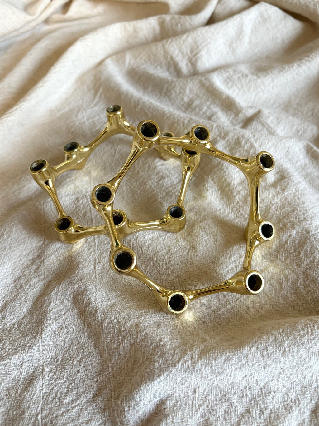 MCM Flower Taper Candle Holder