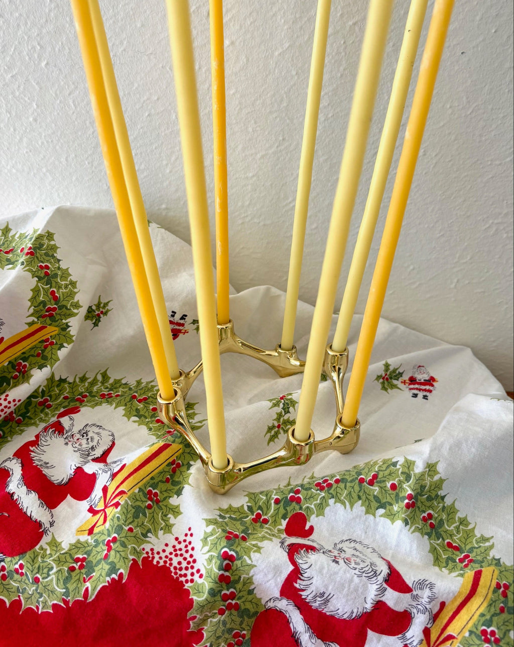 MCM Flower Taper Candle Holder