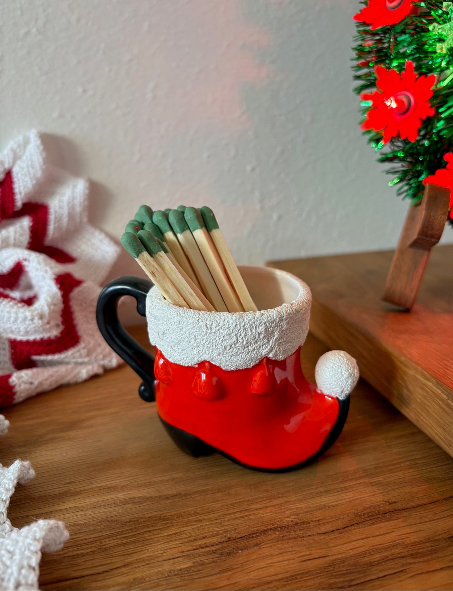 Vintage Christmas Elf Boot