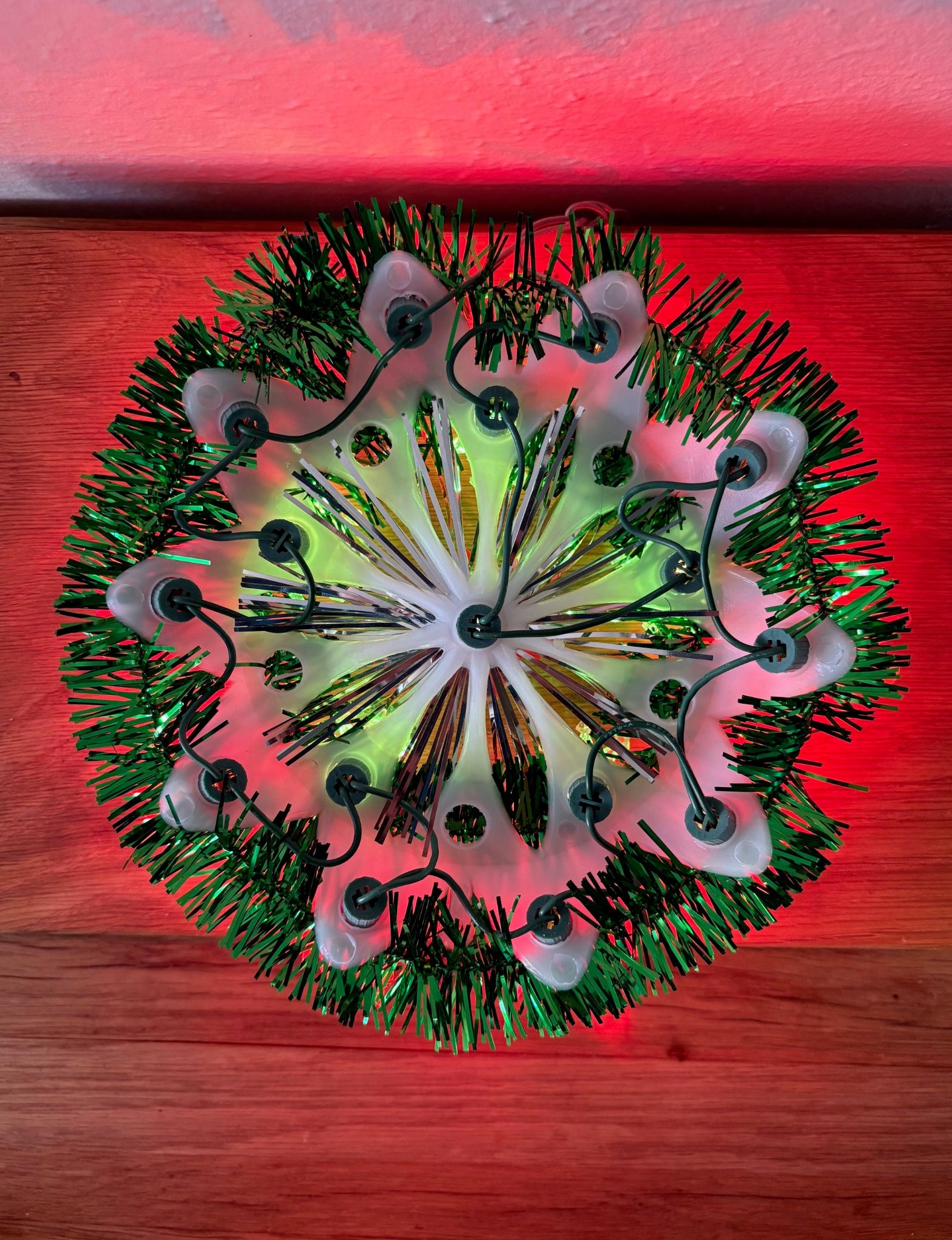 Tinsel Tree Topper Plaque