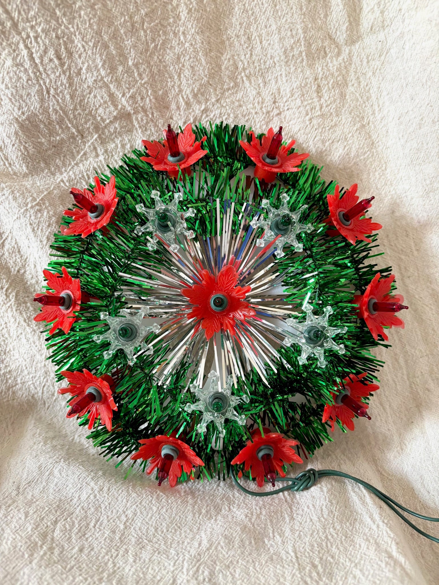 Tinsel Tree Topper Plaque