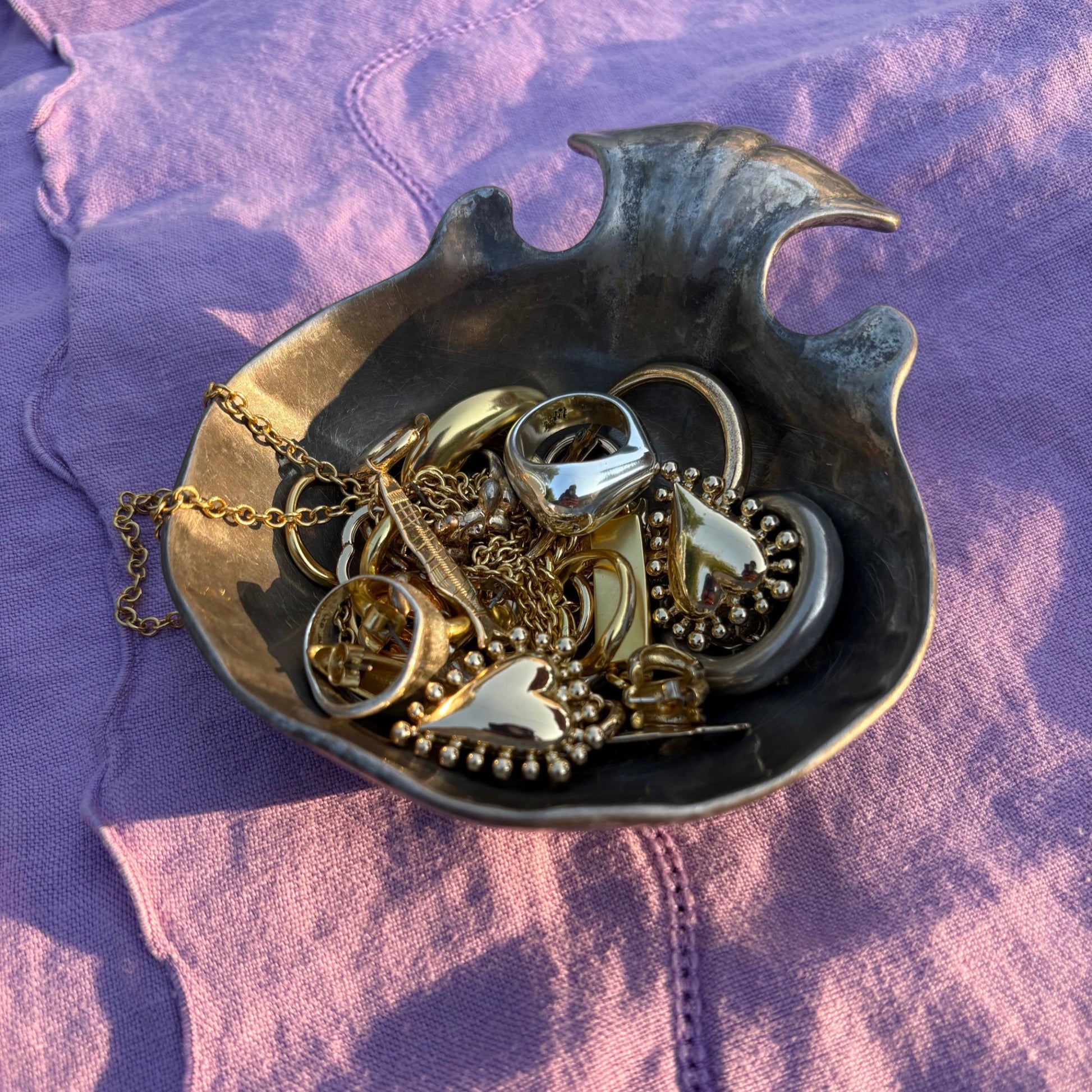 Pewter Seashell Trinket Dish